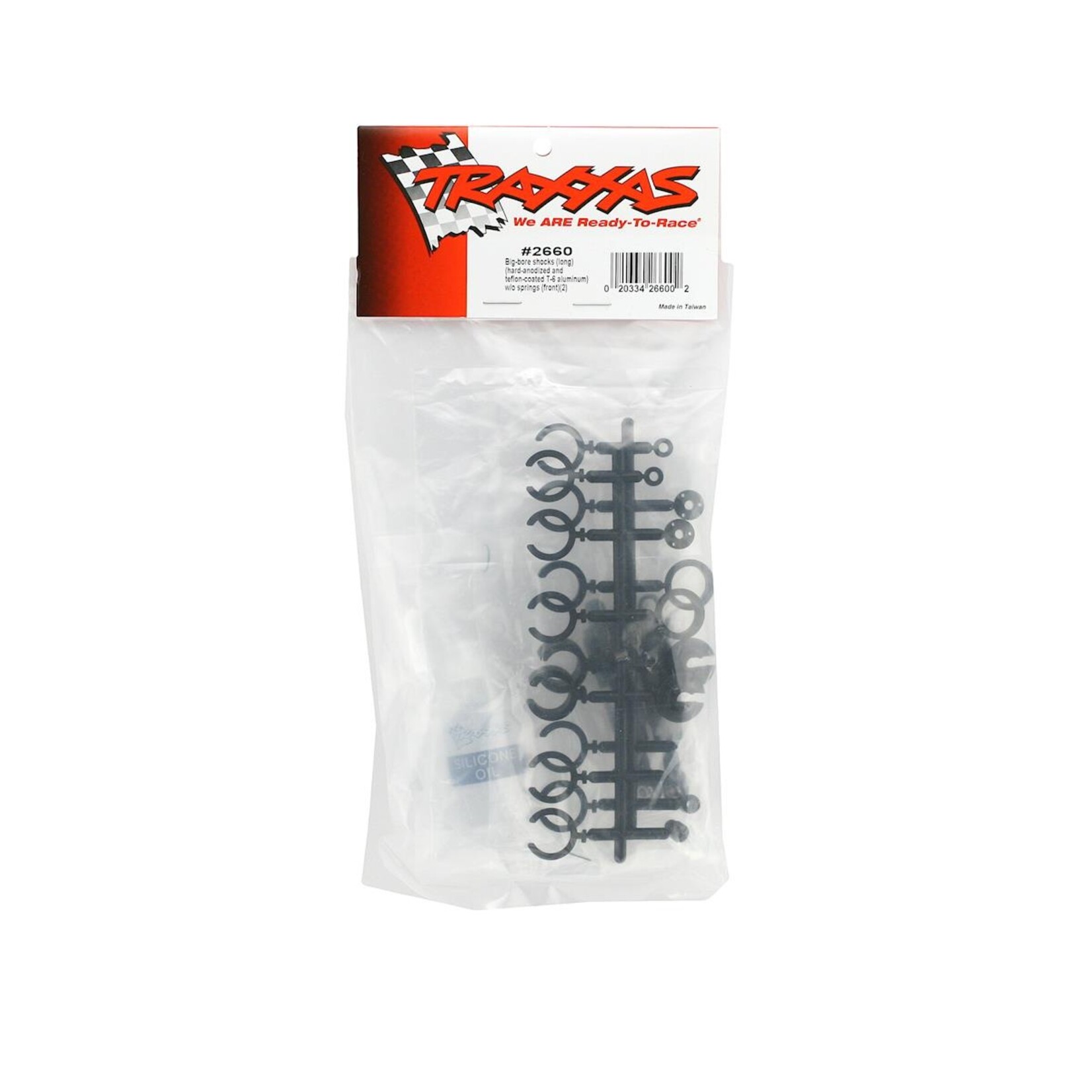 Traxxas #2660 Traxxas Hard Anodized Teflon Coated Big Bore Front Shock Set (Long) (2)