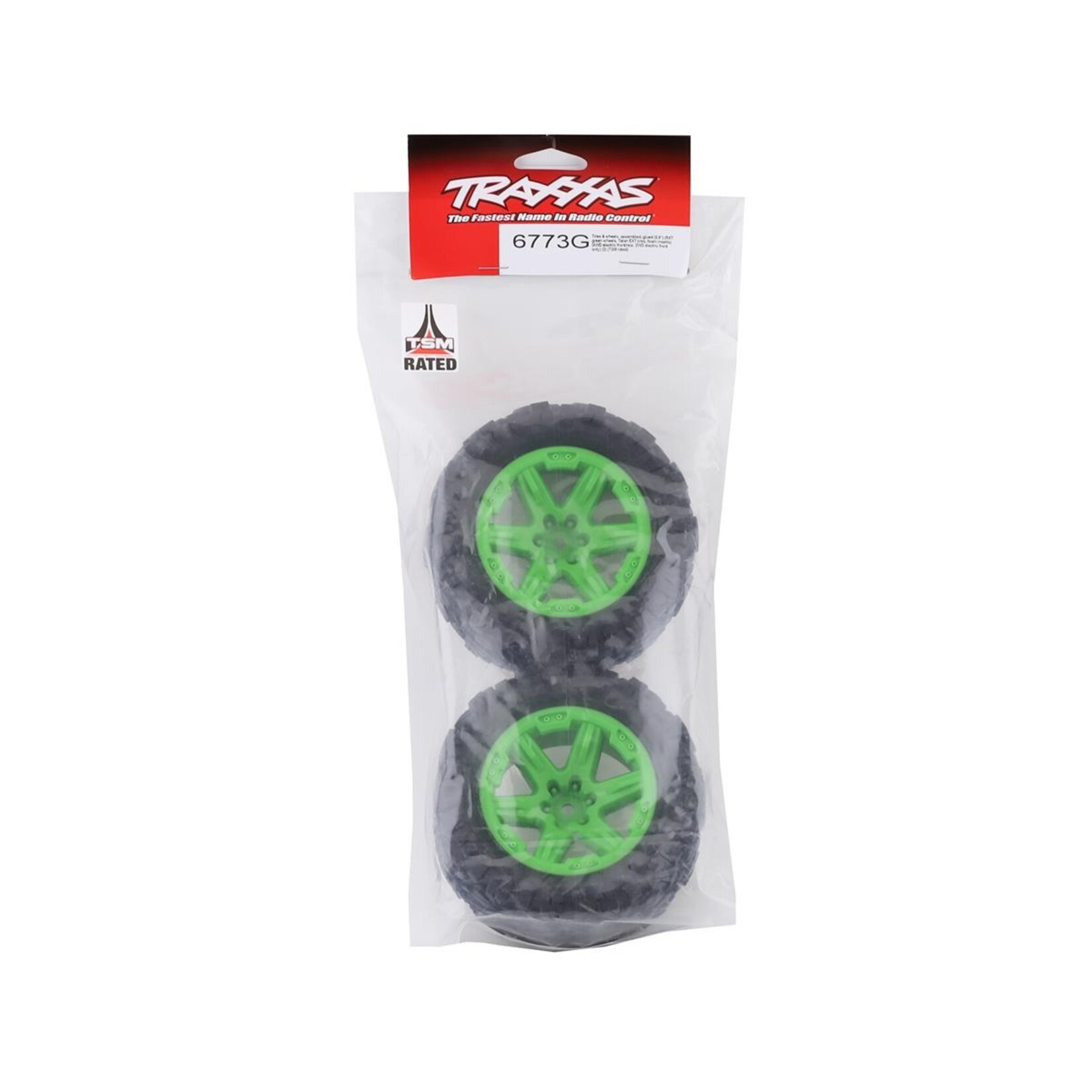 Traxxas #6773G Traxxas Talon EXT 2.8" Pre-Mounted Tires w/RXT Wheels (2) (Green)