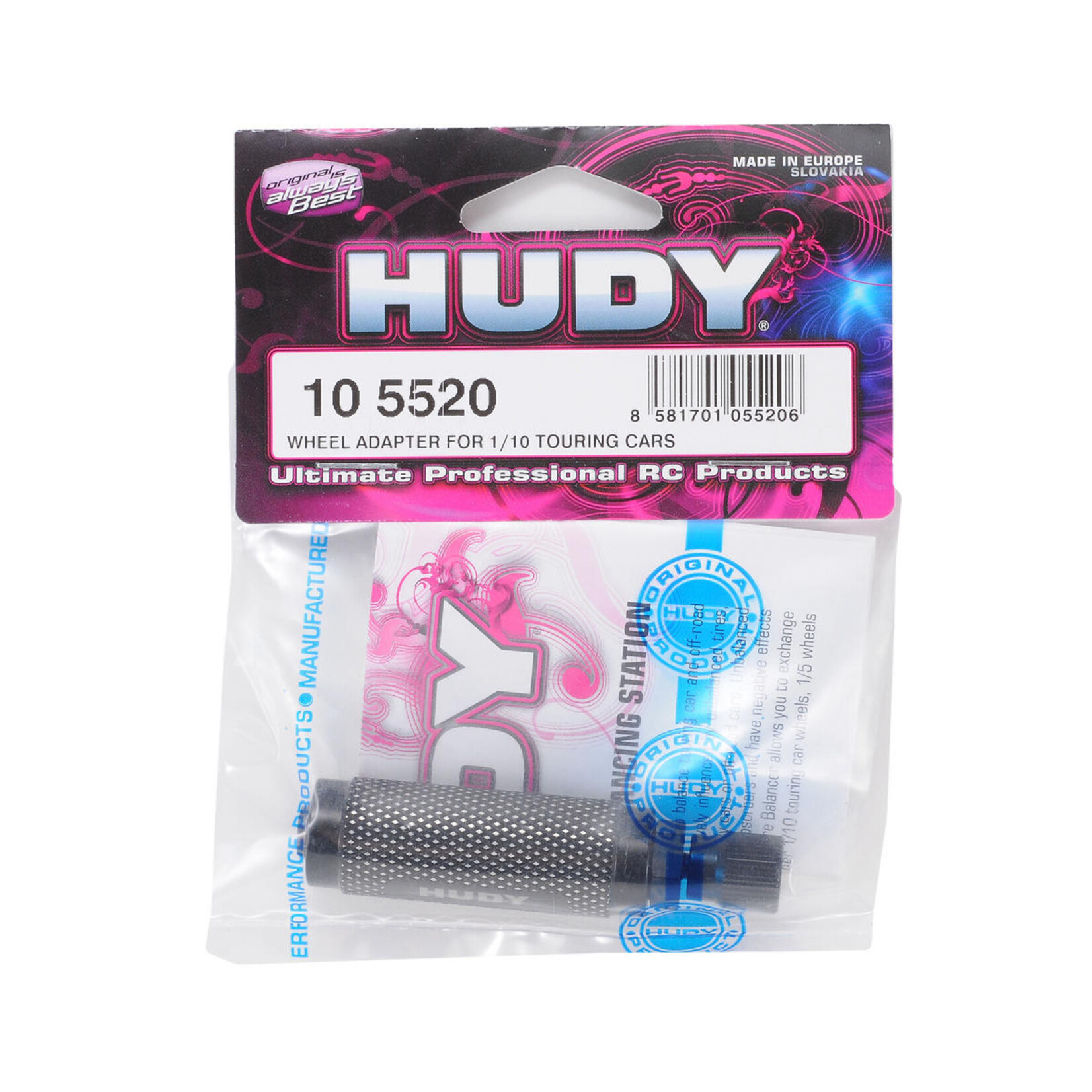 Hudy #105520  Hudy Wheel Balancer Adapter For 1/10 Touring Cars