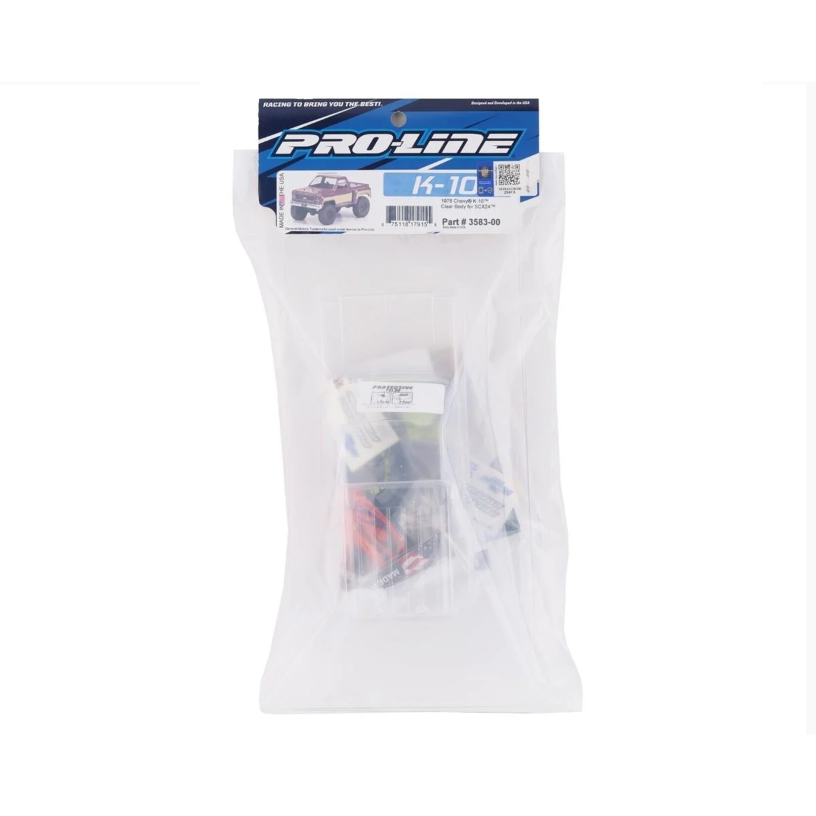 Pro-Line #PRO358300 Pro-Line Axial SCX24 1978 Chevy K10 Body (Clear)