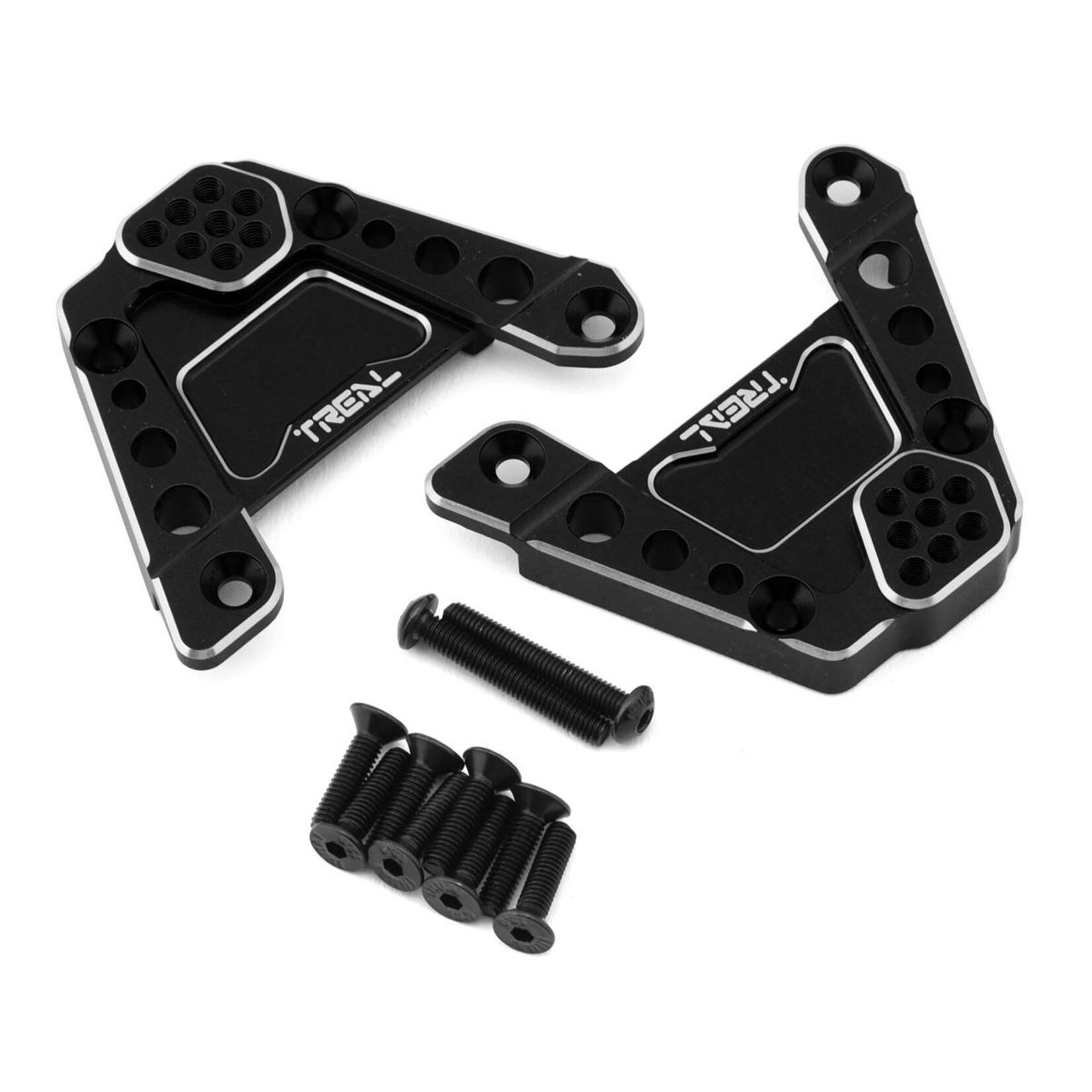Treal #X002JC1VYH Treal Hobby Axial SCX10 III CNC Aluminum Rear Shock Mounts (Black)