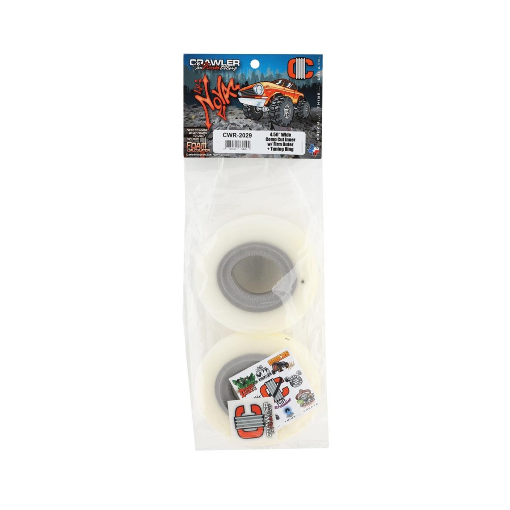 Crawler Innovations #CWR-2029 Crawler Innovations Lil' Nova Dual Stage 4.50" 1.9" Wide Crawler Foam w/Comp Cut Inner (2) (Firm Outer)