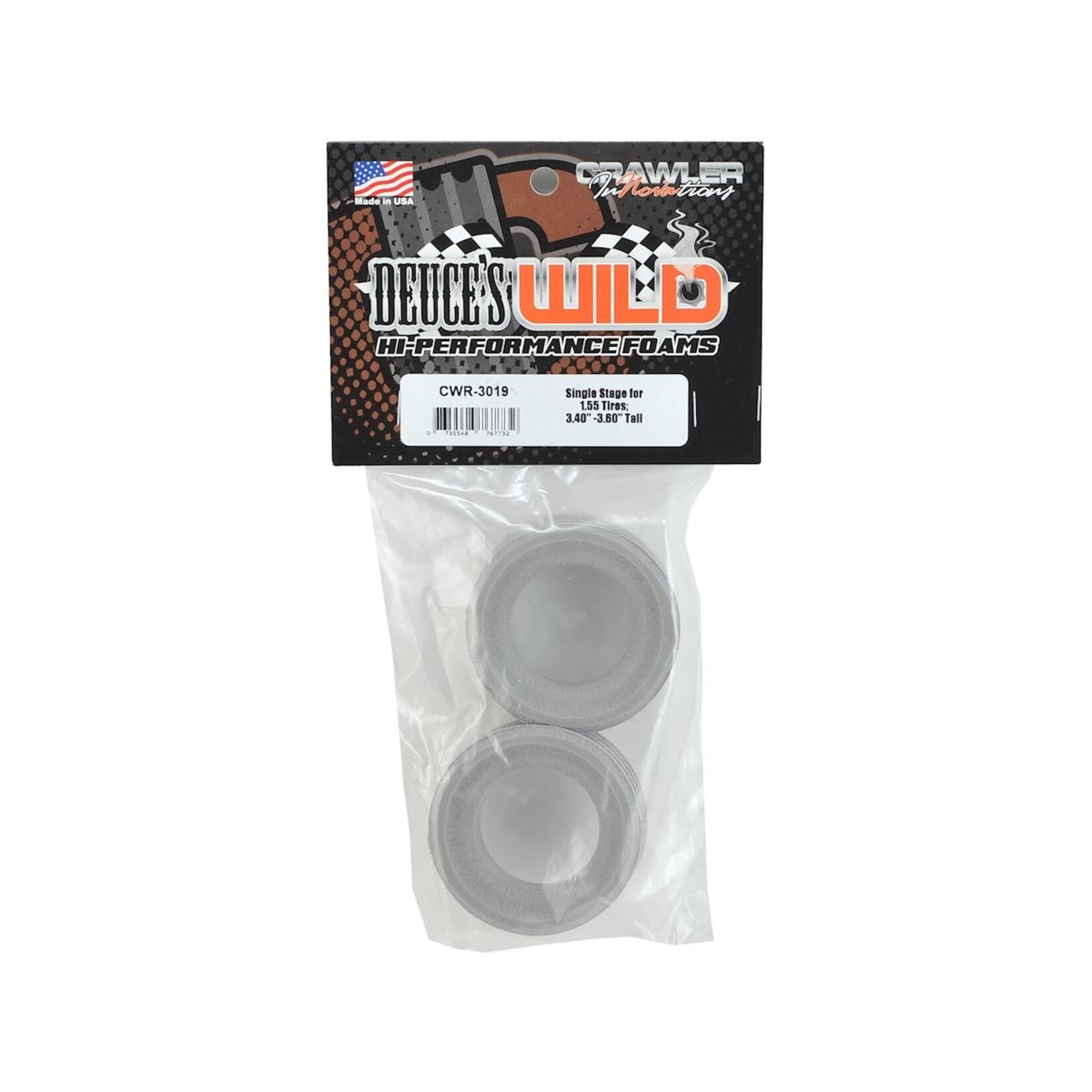 Crawler Innovations Crawler Innovations "Deuce's Wild" 1.55" Single Stage Closed Cell Foam (2) #CWR-3019