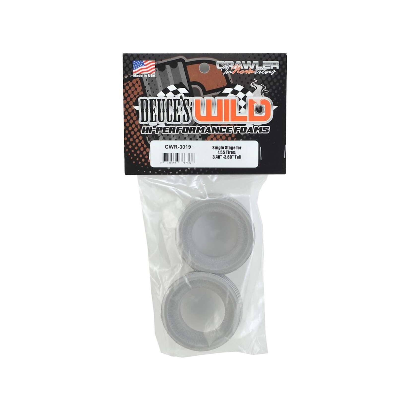Crawler Innovations #CWR-3019 Crawler Innovations "Deuce's Wild" 1.55" Single Stage Closed Cell Foam (2)