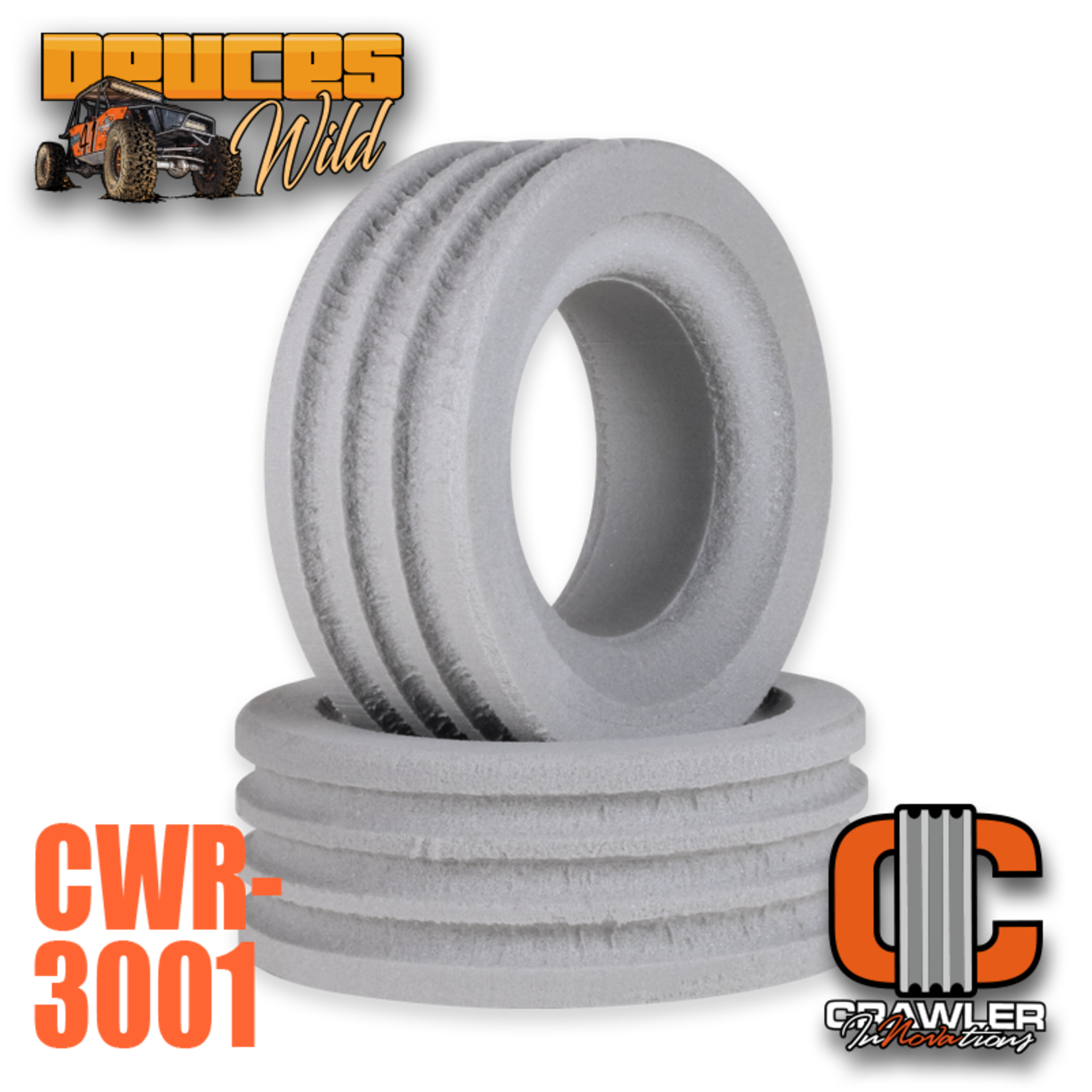 Crawler Innovations Crawler Innovations Deuce's Wild Single Stage 1.9 Pitbull Rock Beast Foam Pair #CWR-3001
