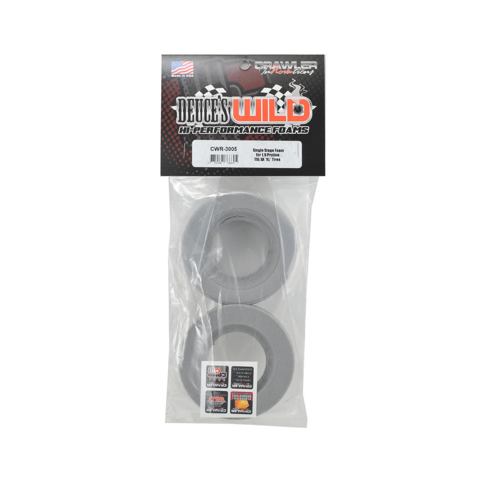 Crawler Innovations #CWR-3005 Crawler Innovations "Deuce's Wild" 1.9" Pro-Line TSL SX XL Crawler Foam (2)