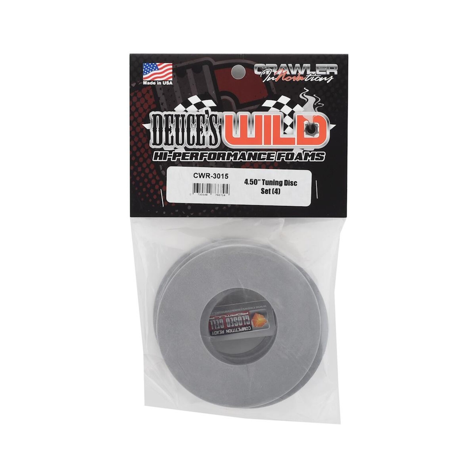Crawler Innovations Crawler Innovations "Deuce's Wild" 4.50" Single Stage Tuning Disc (4) #CWR-3015