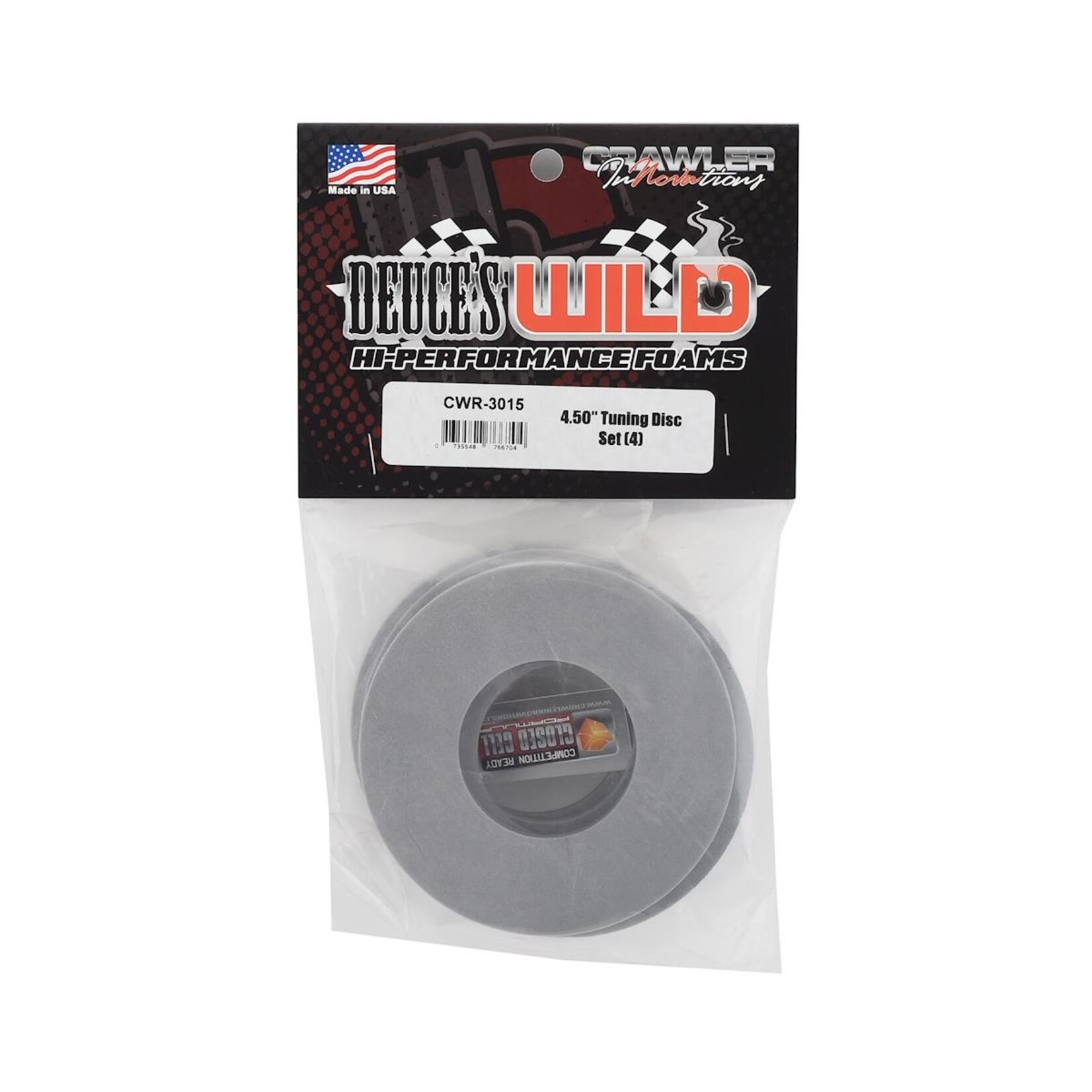 Crawler Innovations #CWR-3015 Crawler Innovations "Deuce's Wild" 4.50" Single Stage Tuning Disc (4)