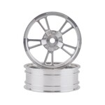 SSD RC SSD RC V Spoke Aluminum Front 2.2” Drag Racing Wheels (Silver) (2) #SSD00470