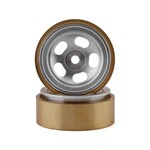 SSD RC #SSD00426 SSD RC SCX24 1.0” Aluminum/Brass 5-Slot Beadlock Wheels (2)
