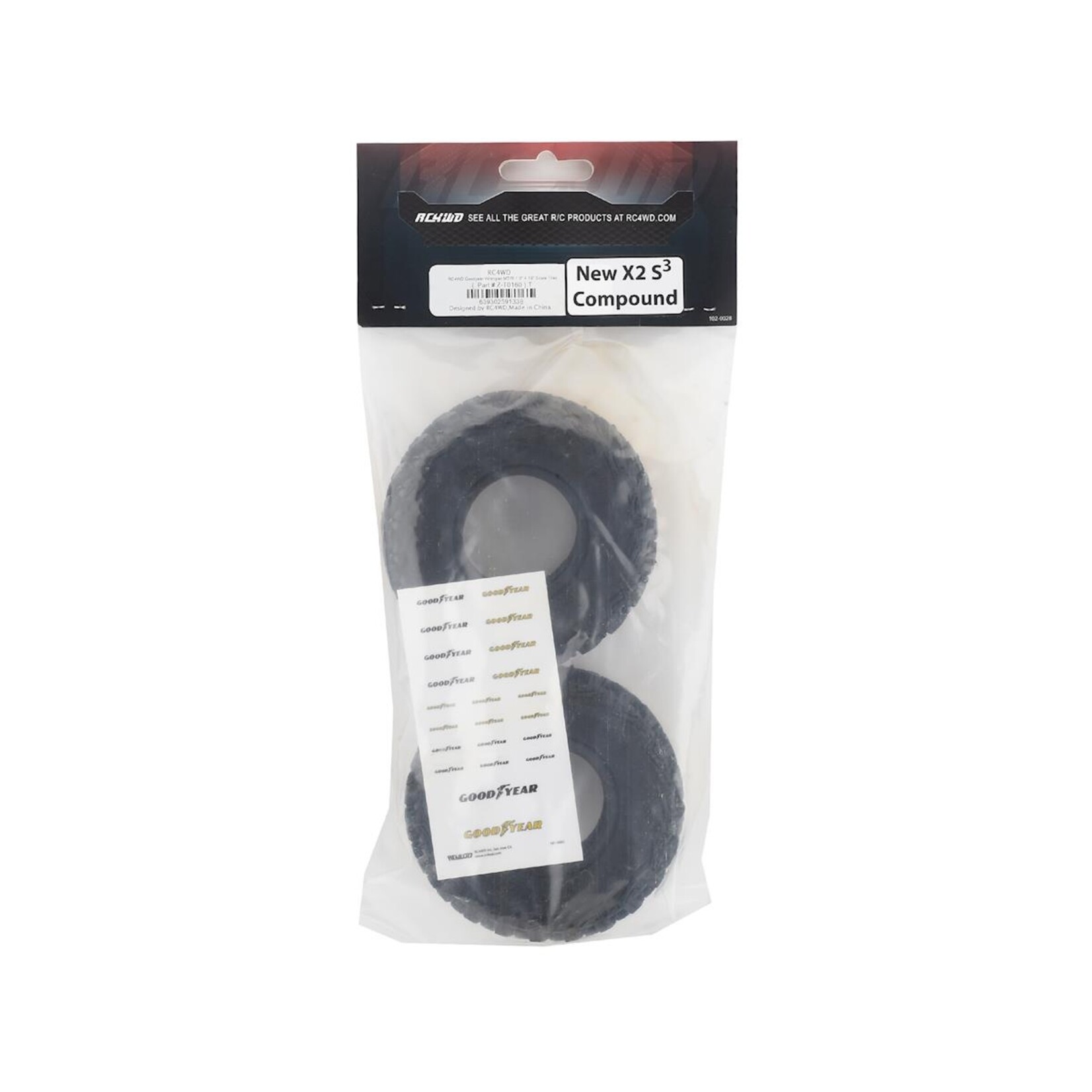 RC4WD #Z-T0160 RC4WD Goodyear Wrangler MT/R 1.9" 4.19" Scale Tires