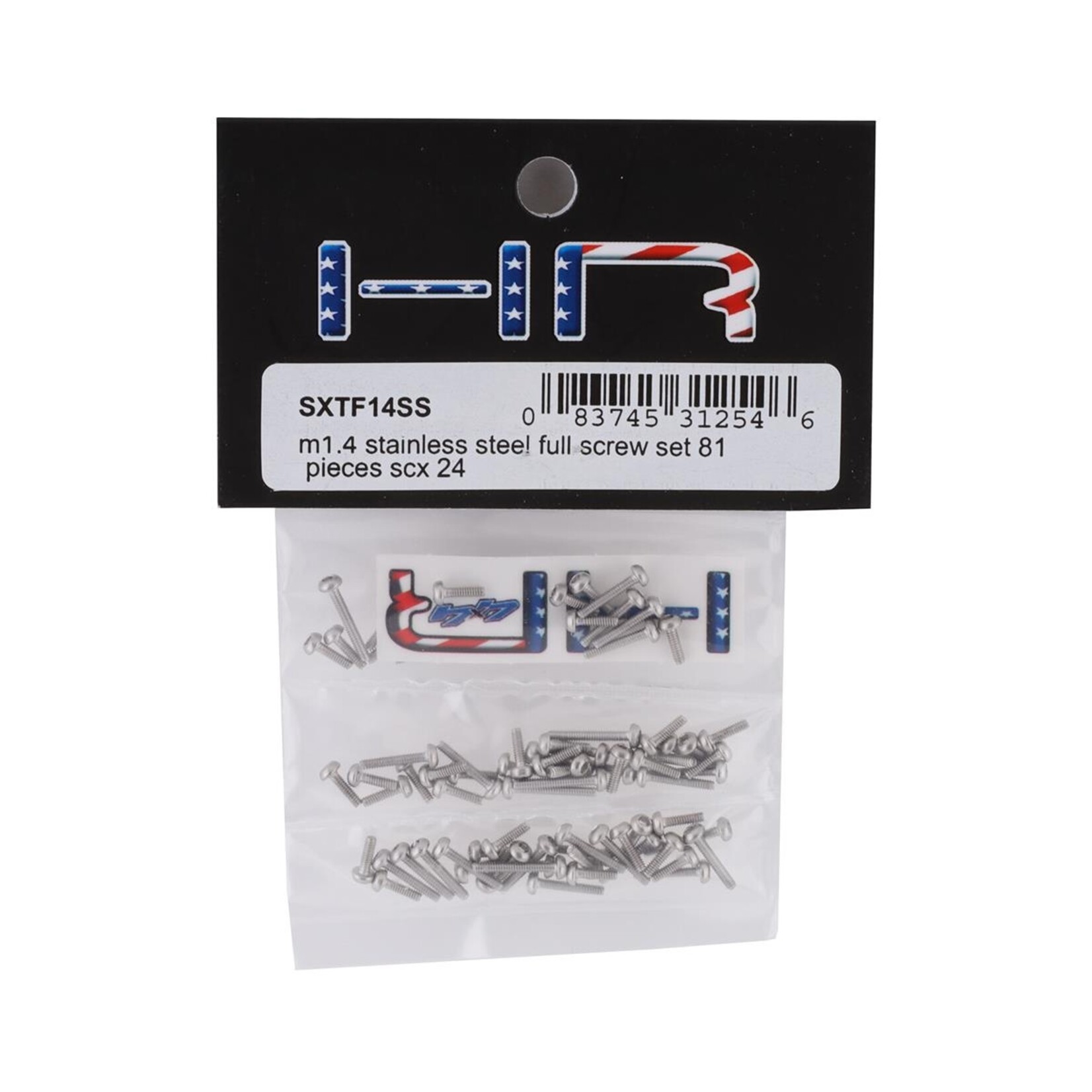 Hot Racing #SXTF14SS Hot Racing Axial SCX24 M1.4 Full Screw Set (81)