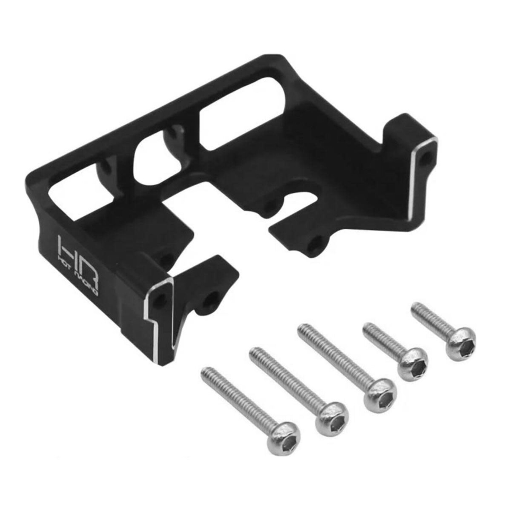 Hot Racing #SXTF24L01 Hot Racing Axial SCX24 LCG Aluminum Steering Servo Mount (Black) (EcoPower/Emax)