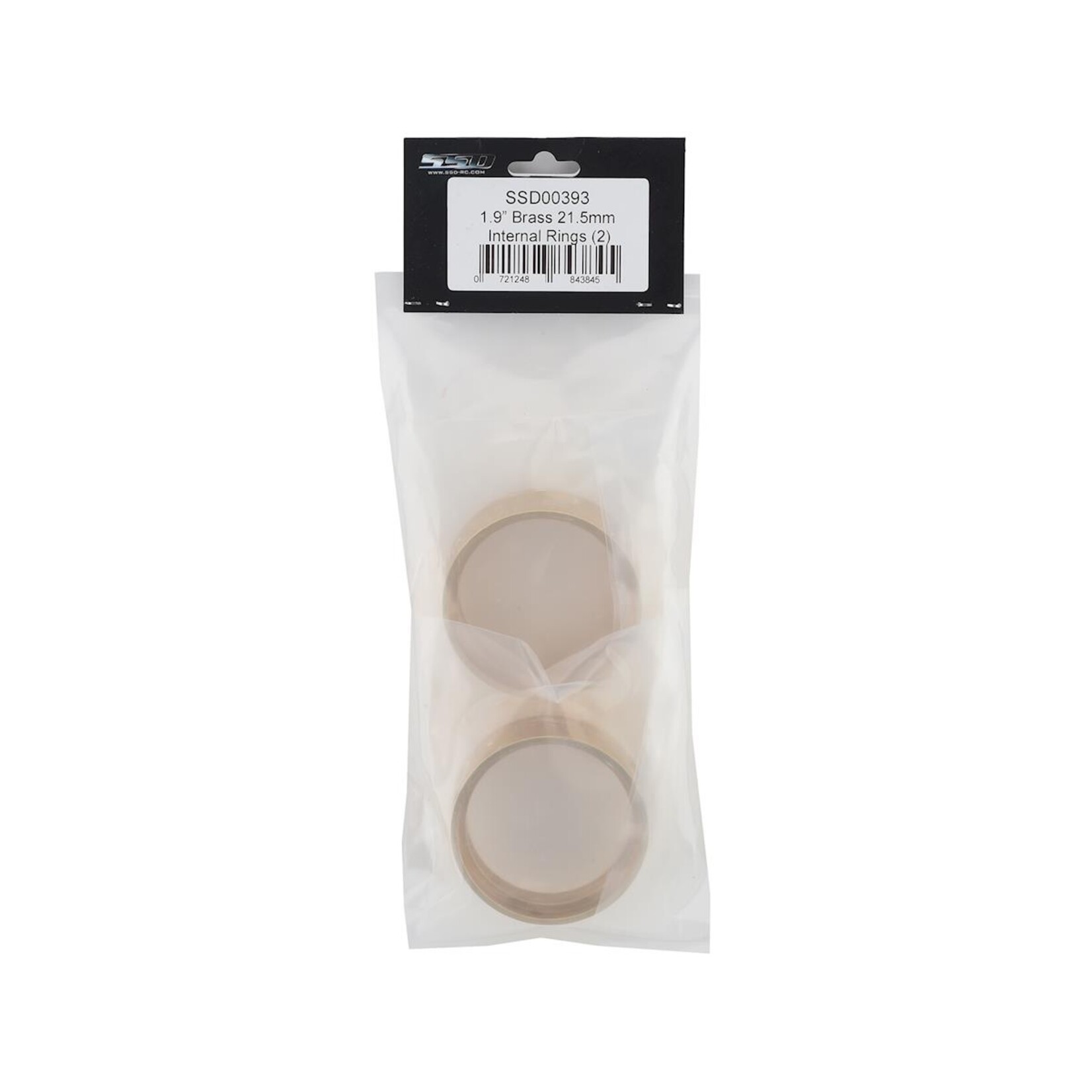 SSD RC #SSD00393 SSD RC Brass 1.9" Internal Lock Rings (2) (21.5mm)