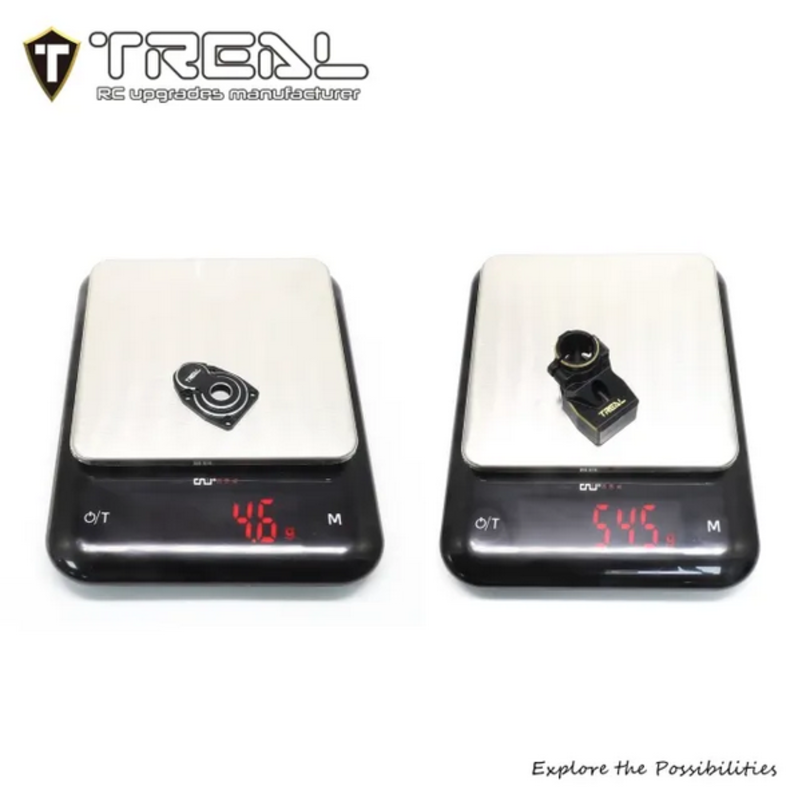 Treal #X003YCWR21 Treal Hobby SCX10 Pro Rear Portal Axle Kit