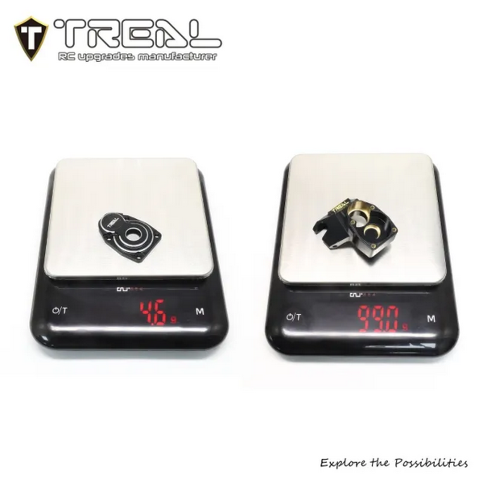 Treal #X003YCF917 Treal Hobby SCX10 Pro Front Axle Portal Kit