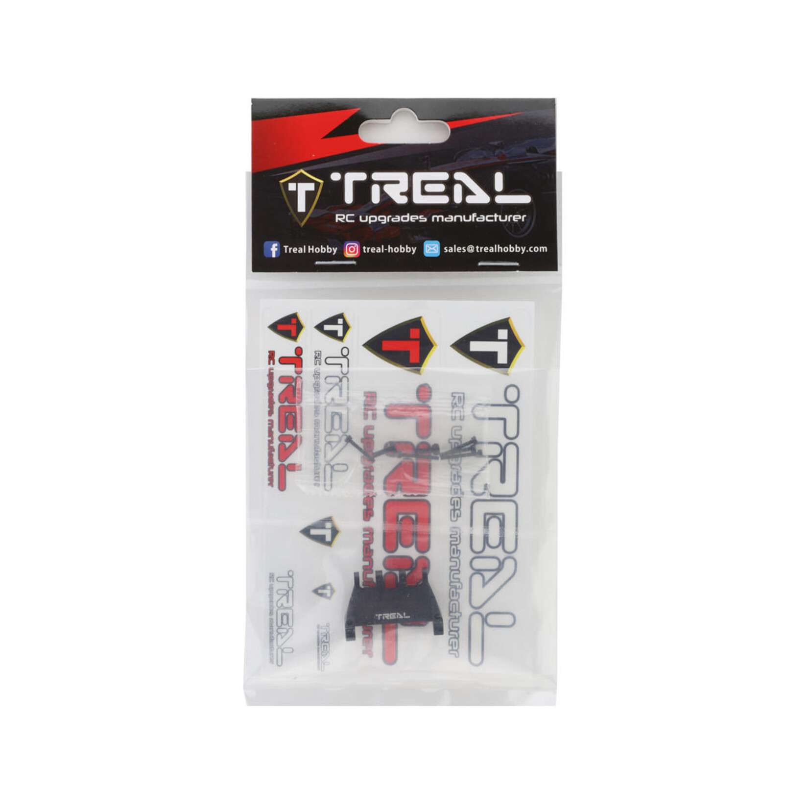 Treal #X0038L56KD Treal Hobby Axial SCX24 Aluminum Servo Mount (Black) (EcoPower/Emax)