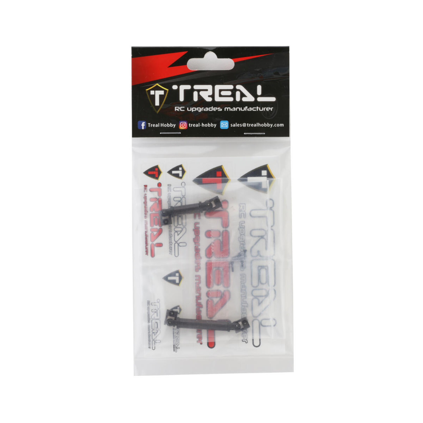 Treal #X002WMLWA7 Treal Hobby Axial SCX24 Hardened Steel Driveshaft Set (C10/Jeep/Bronco)
