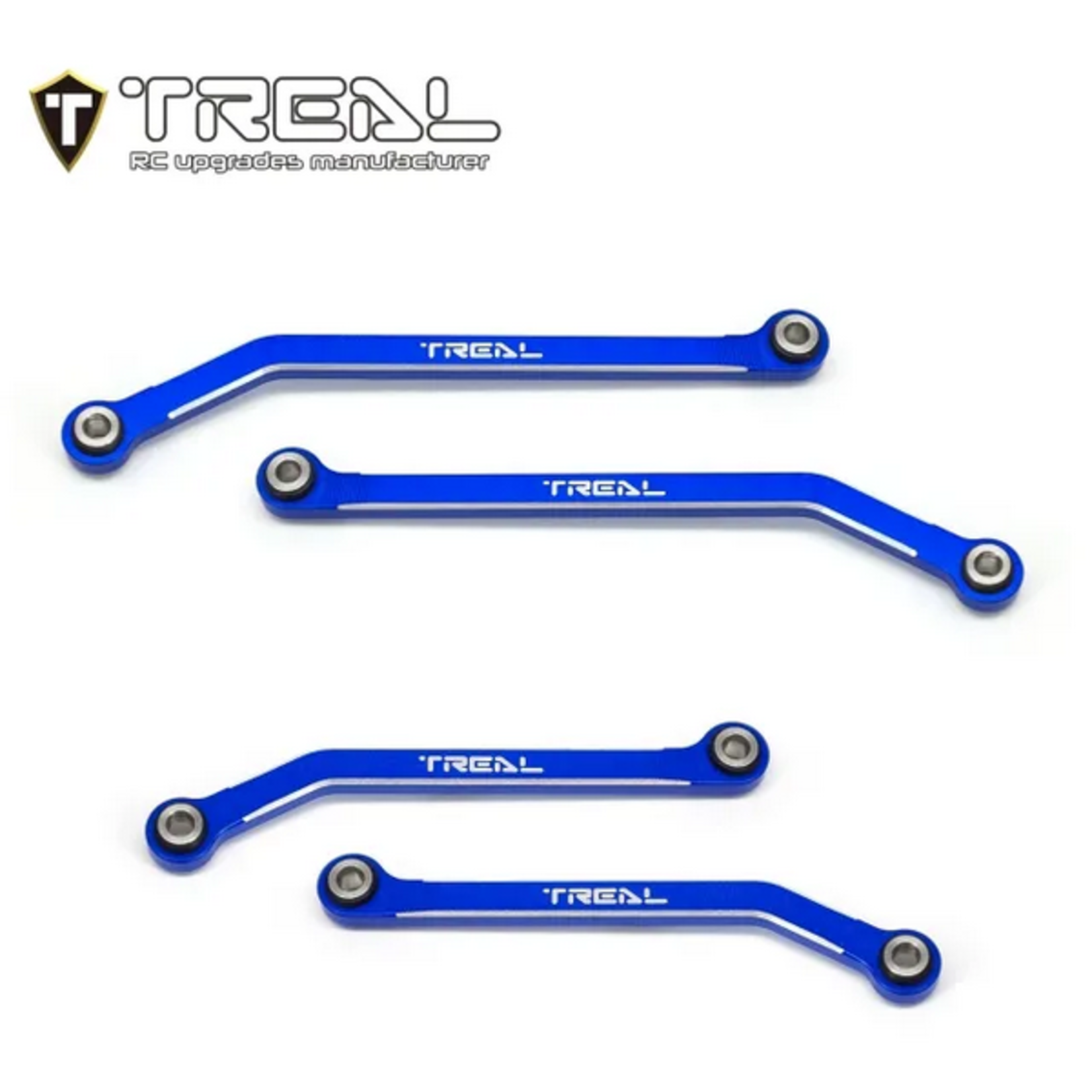 Treal Treal Hobby TRX-4M Aluminum High Clearance Lower Links (Blue) (4) #X003Q5LLLT