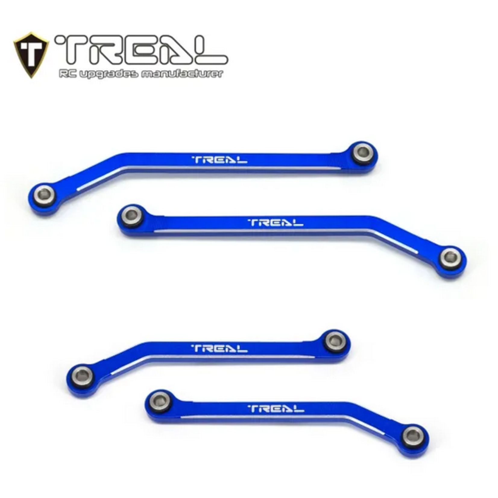 Treal #X003Q5LLLT Treal Hobby TRX-4M Aluminum High Clearance Lower Links (Blue) (4)