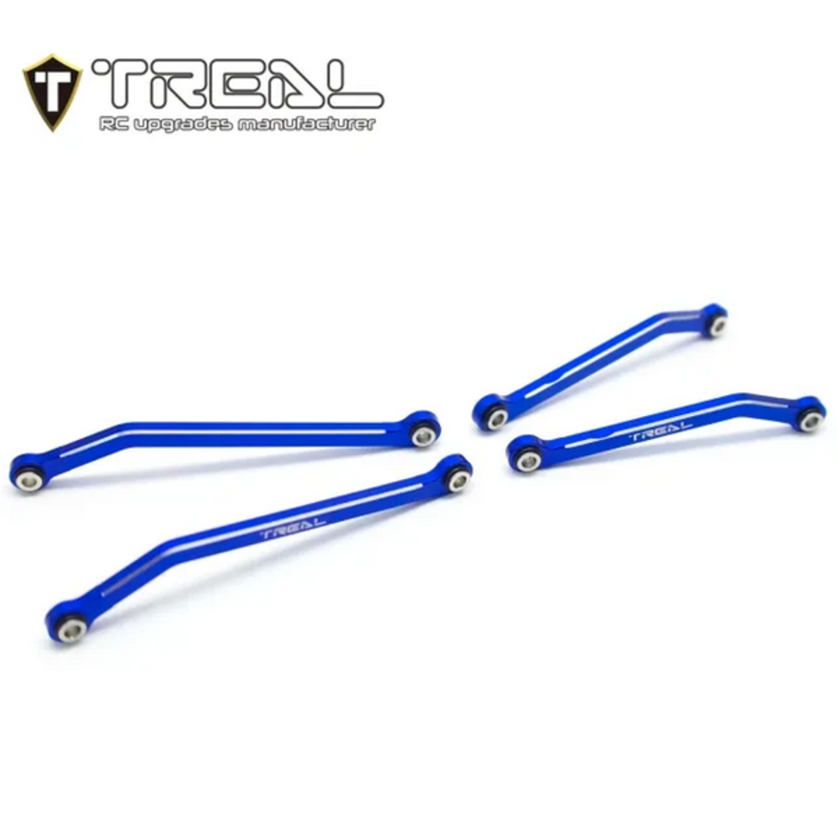 Treal #X003Q5LLLT Treal Hobby TRX-4M Aluminum High Clearance Lower Links (Blue) (4)