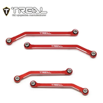 Treal #X003Q5IIA1 Treal Hobby TRX-4M Aluminum High Clearance Lower Links (Red) (4)