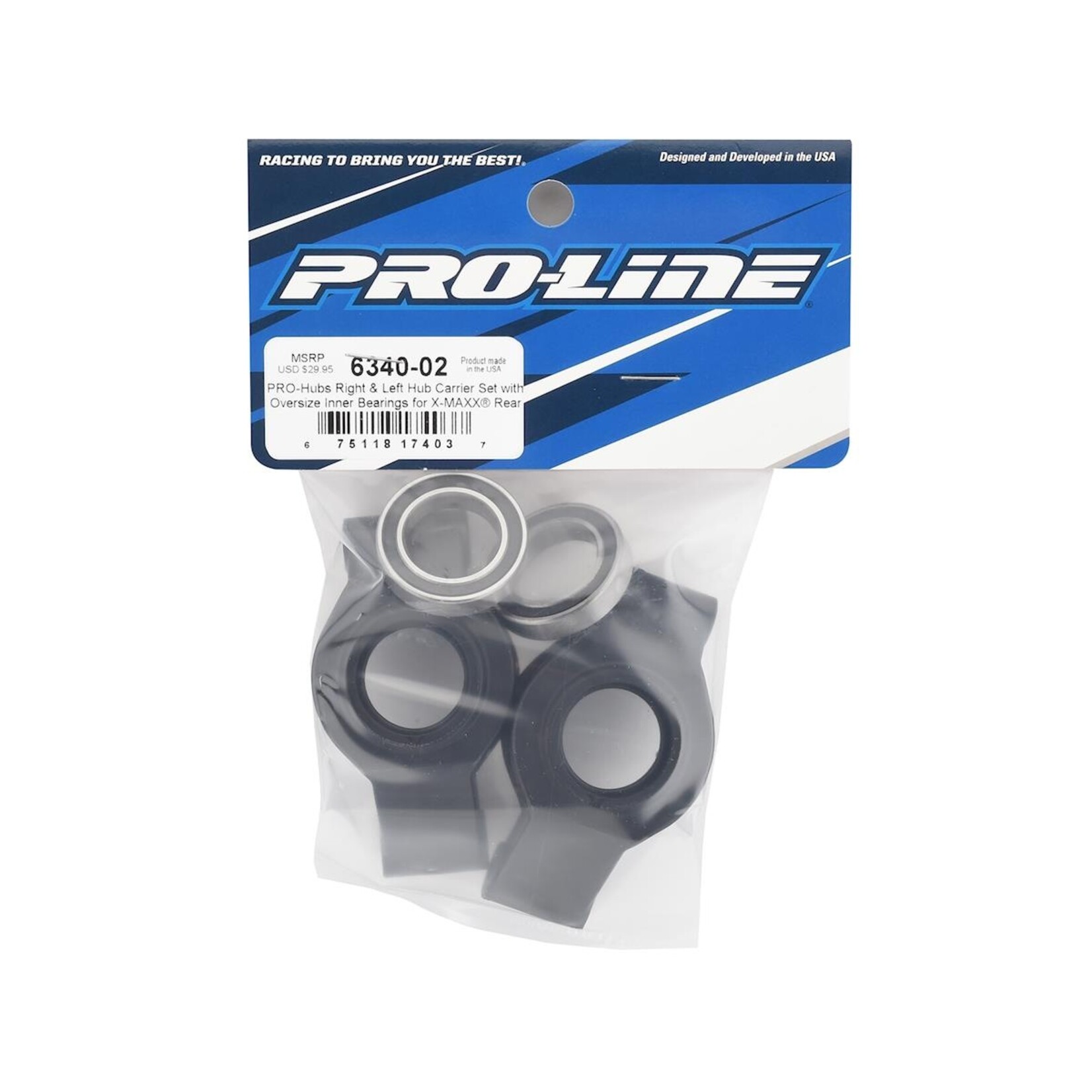 Pro-Line Pro-Line PRO-Hubs X-MAXX Hub Carrier Set w/Oversize Inner Bearings #6340-02