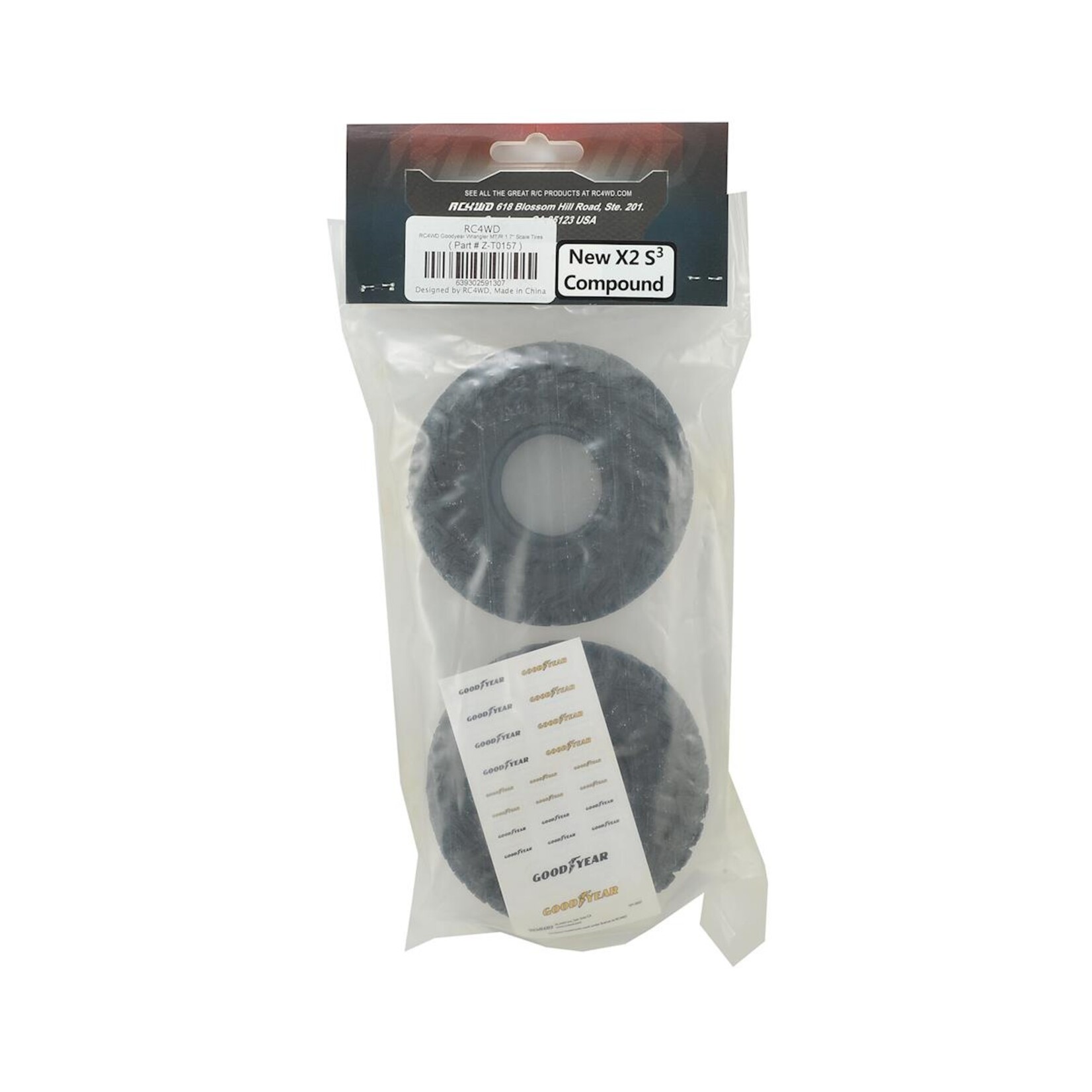 RC4WD #Z-T0157 RC4WD Goodyear Wrangler MT/R 1.7" Scale Tires (X2)