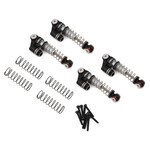 Treal #X002MD0KDV Treal Hobby Axial SCX24 Aluminum Threaded Shocks (Black) (4)