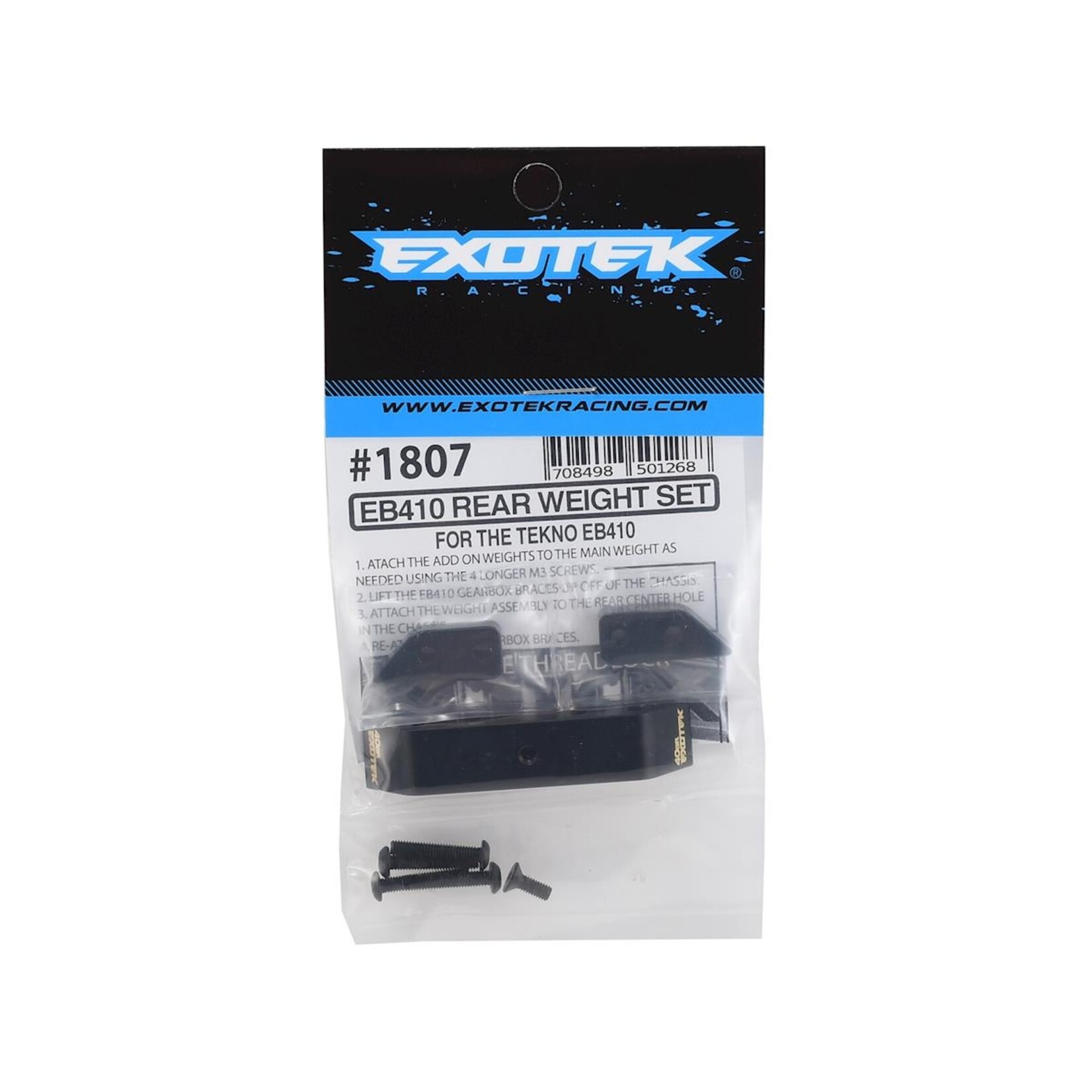Exotek Exotek EB410 Rear Brass Weight Set #1807