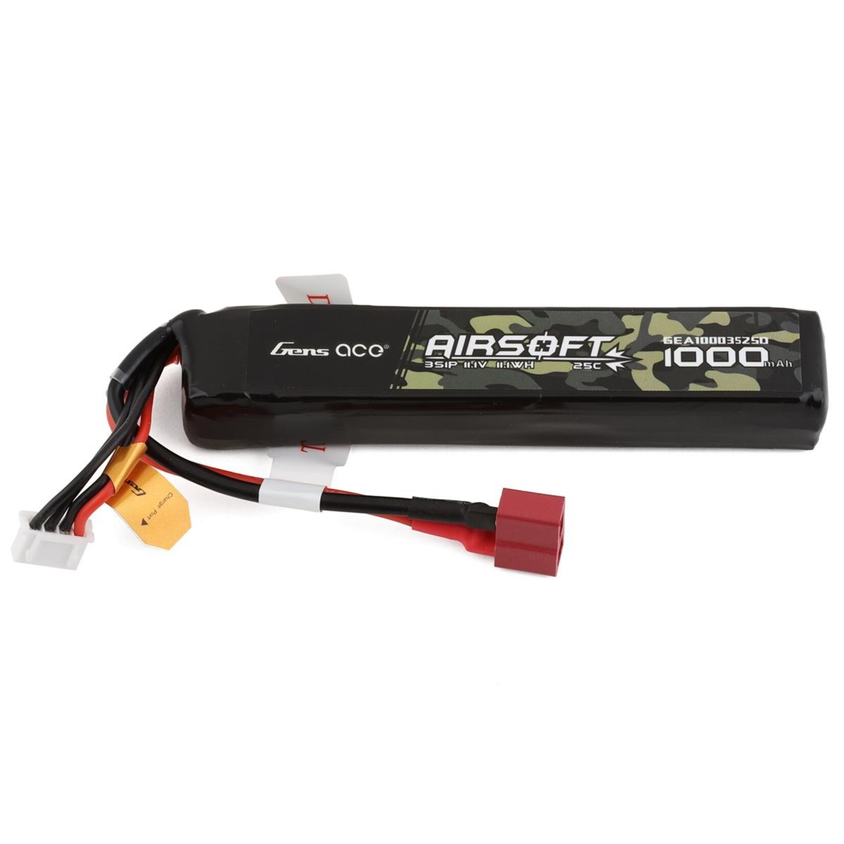 Gens Ace Gens Ace 3S 25C Airsoft LiPo Battery w/Deans Plug (11.1V/1000mAh) #GEA10003S25D