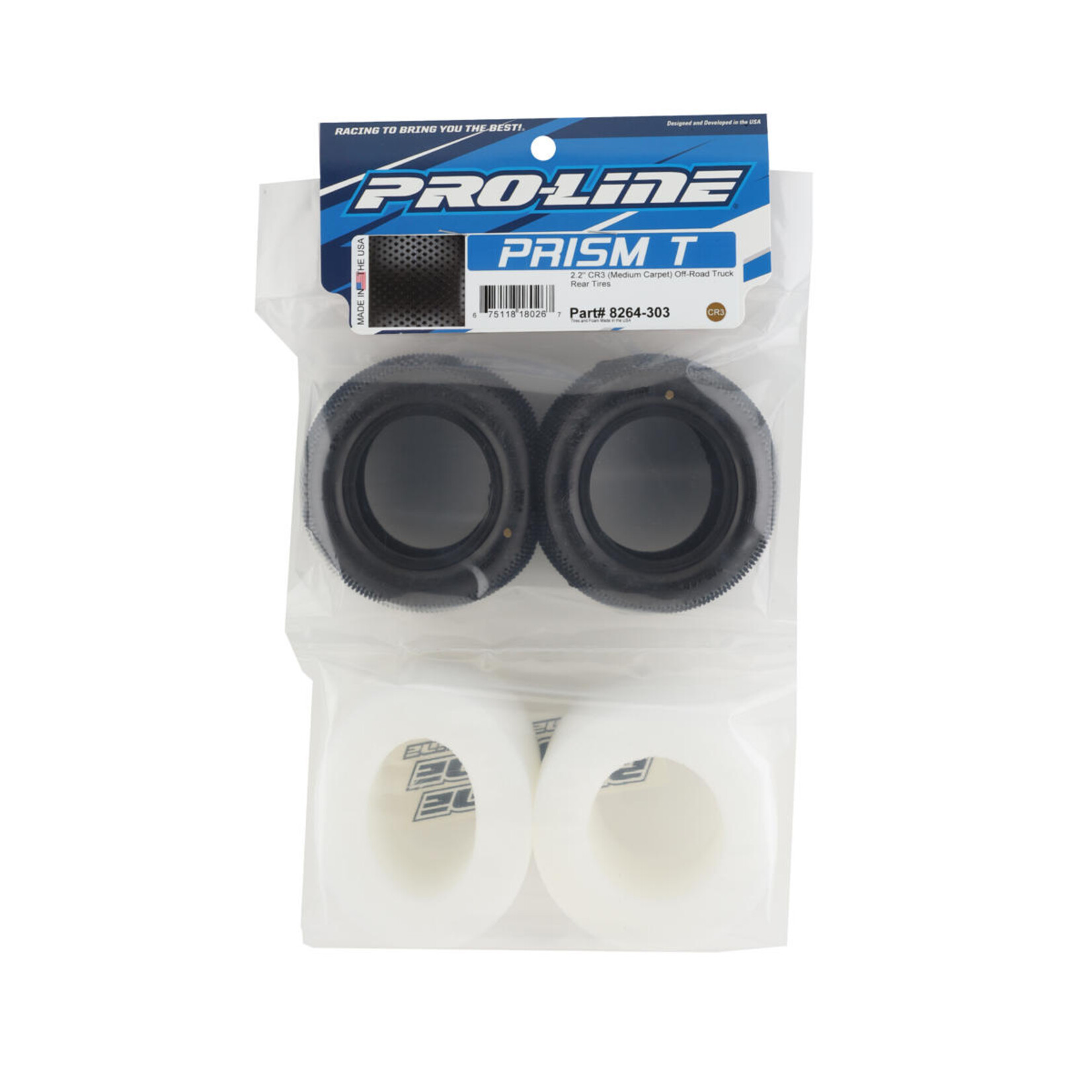 Pro-Line #8264-303  Pro-Line Prism T Carpet 2.2" Truck Rear Tires (2) (CR3)