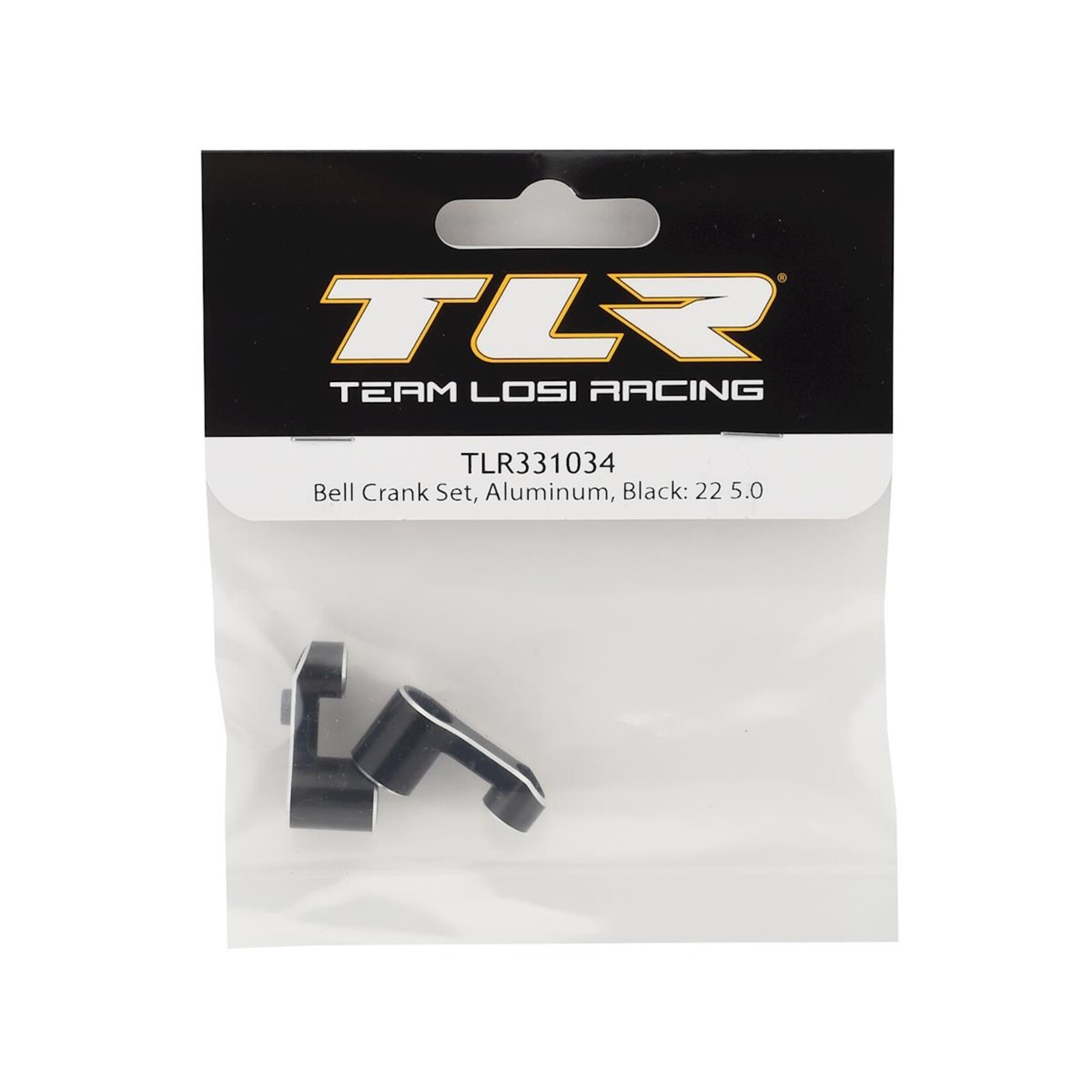 TLR Team Losi Racing 22 5.0 Aluminum Bell Crank Set (Black) (2) #TLR331034
