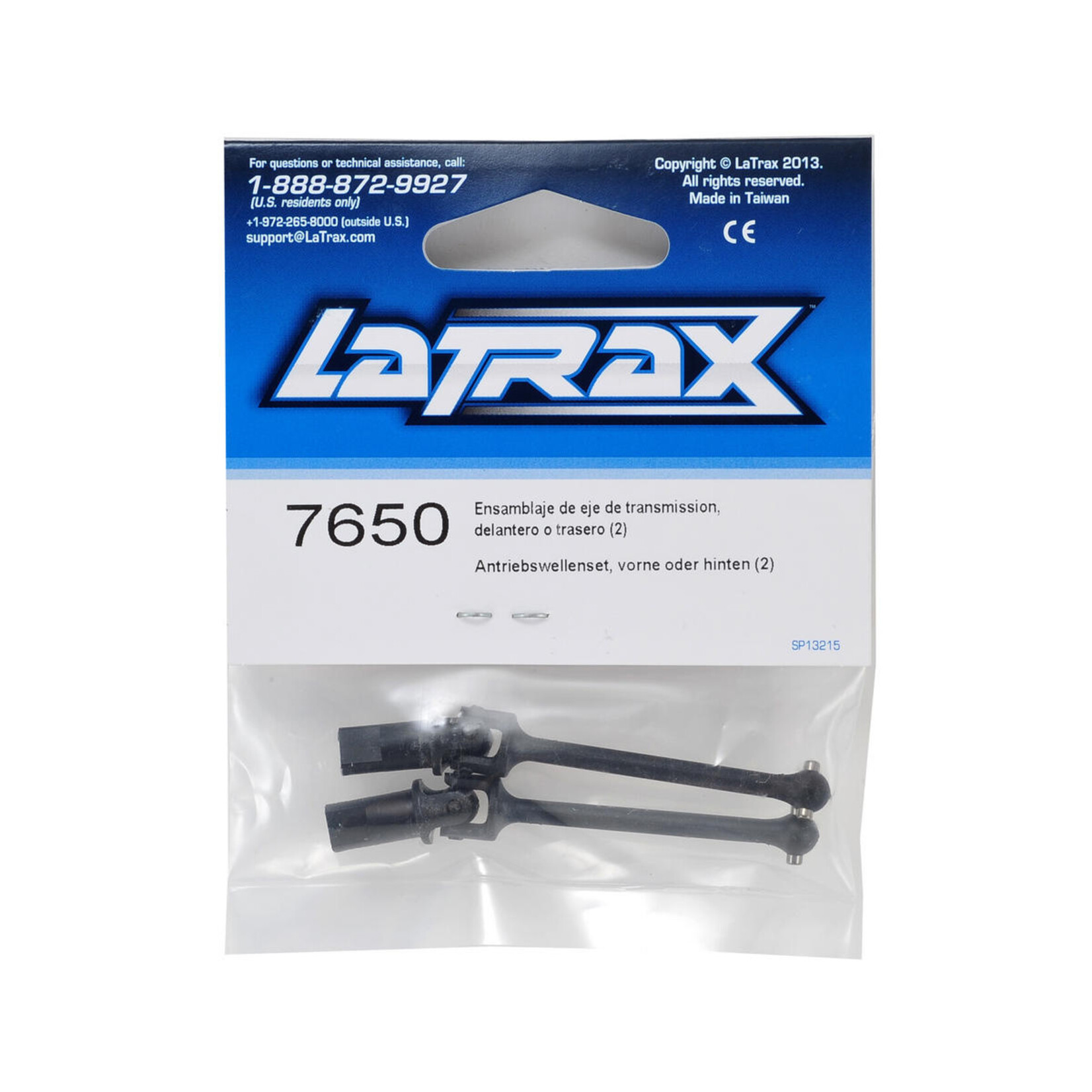 Traxxas Traxxas LaTrax Front/Rear Assembled Driveshaft (2) #7650