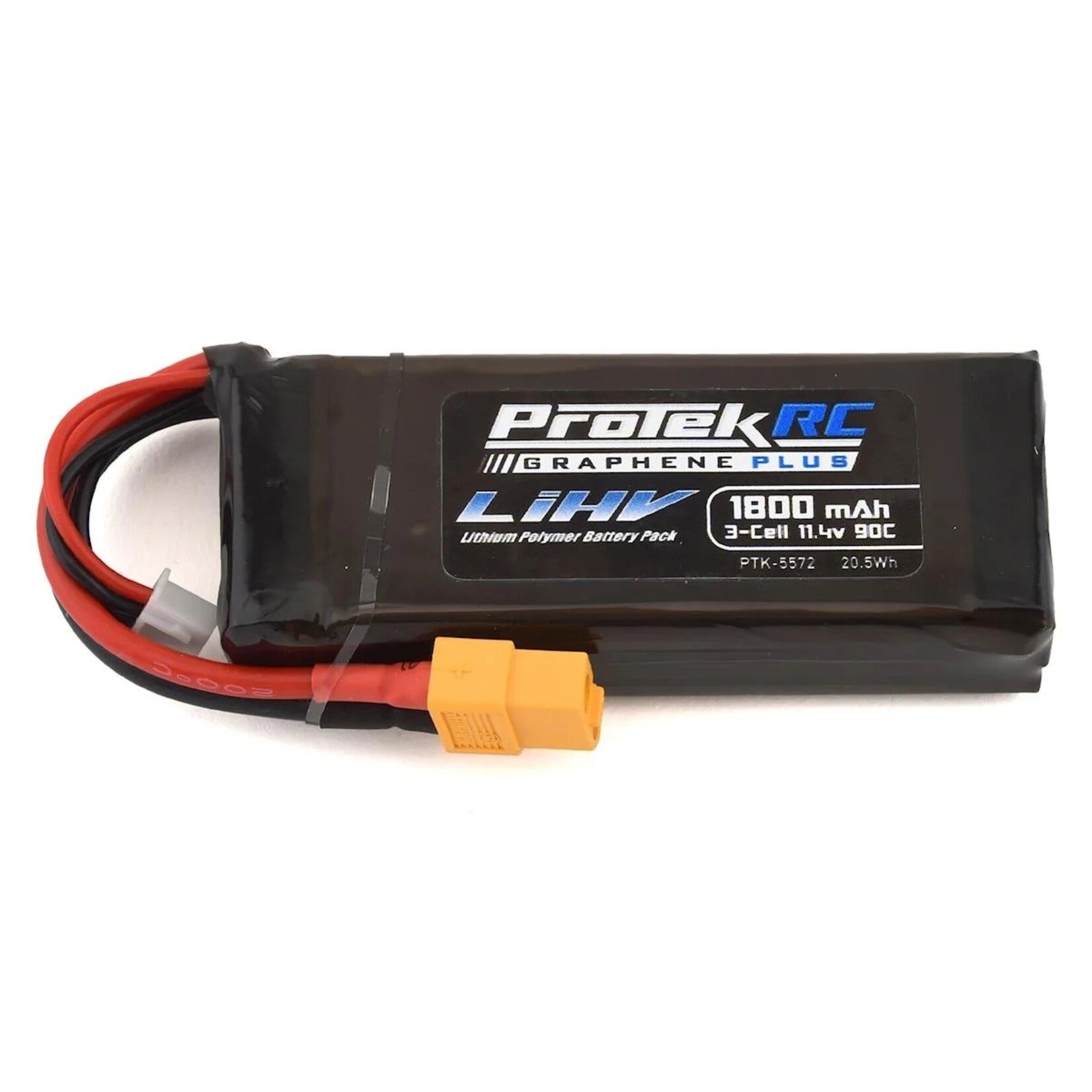 ProTek RC #PTK-5572 ProTek RC 3S 90C Si-Graphene + HV LiPo Battery w/XT60 Connector (11.4V/1800mAh)