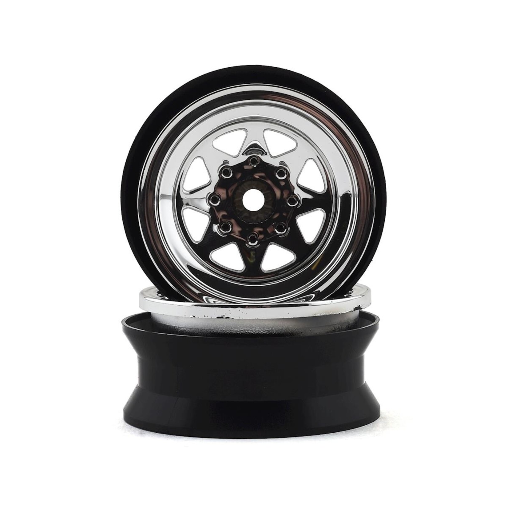 JConcepts #3389C JConcepts Colt 1.9" Beadlock Wheel w/Cap (Chrome) (2)
