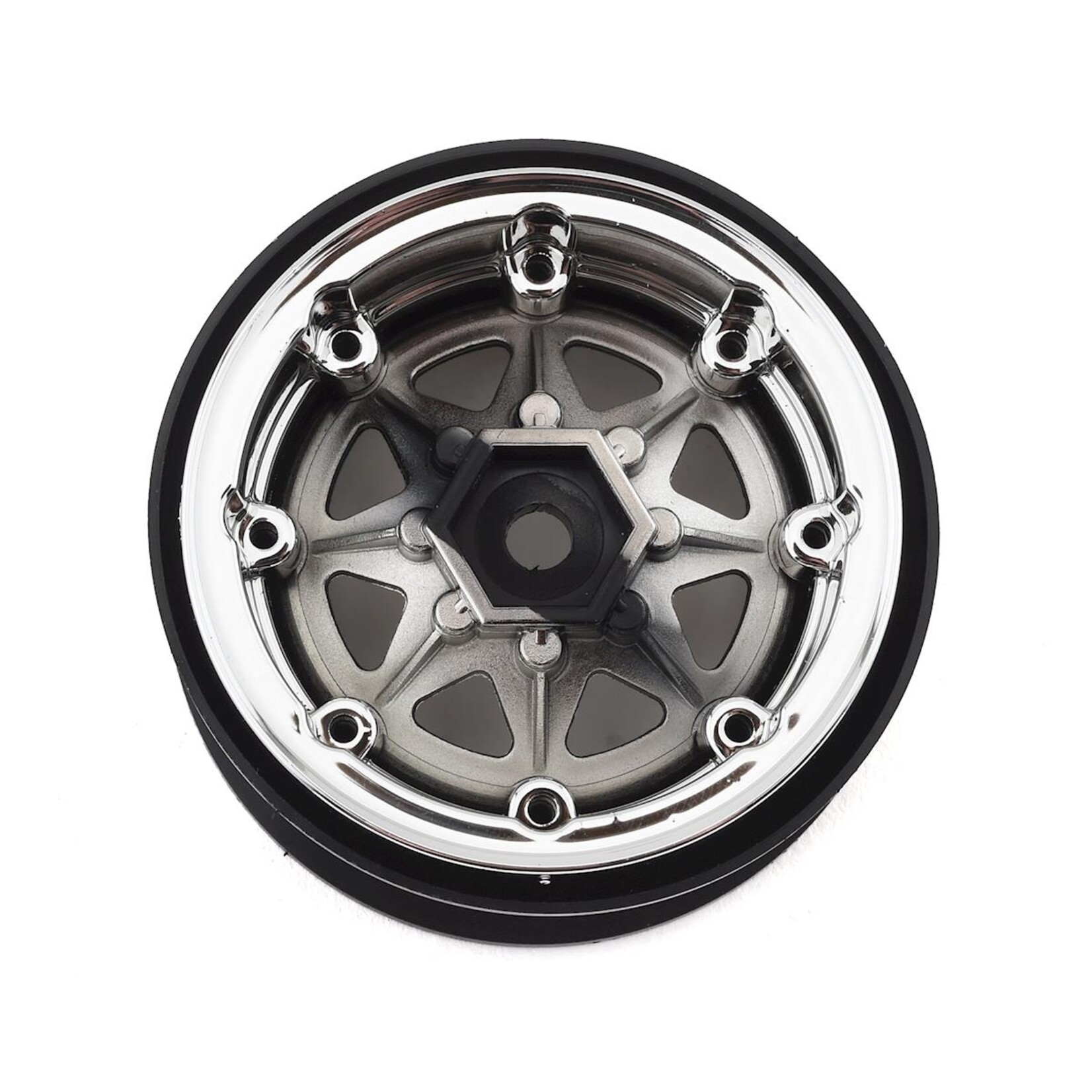 JConcepts #3389C JConcepts Colt 1.9" Beadlock Wheel w/Cap (Chrome) (2)