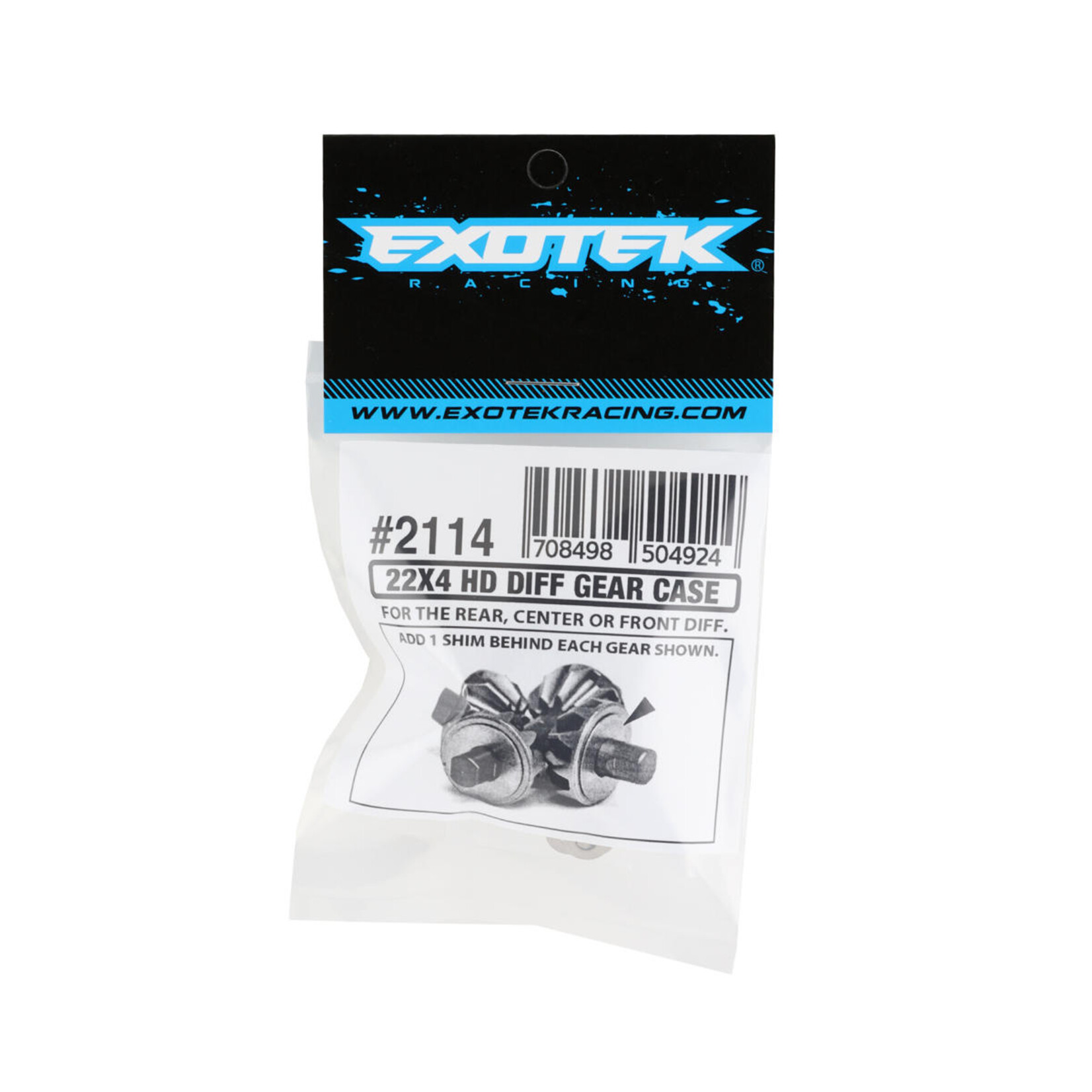 Exotek Exotek TLR 22X-4 HD Aluminum Gear Differential Case #2114
