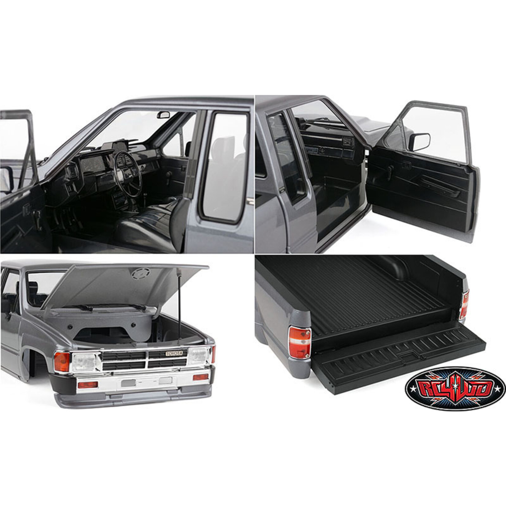 RC4WD RC4WD 1987 Toyota XtraCab Hard Body Complete Set (Grey) #Z-B0271