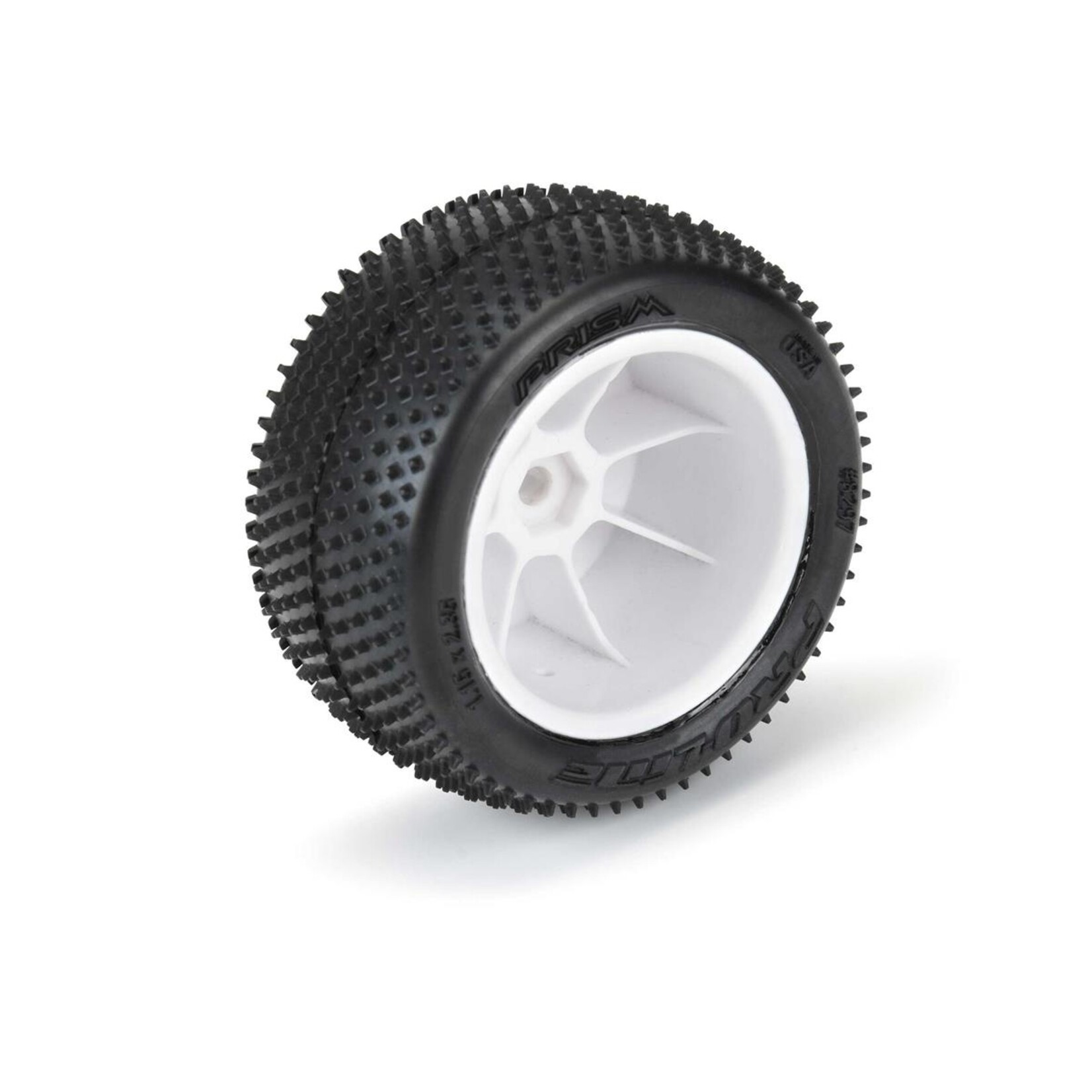 Pro-Line Pro-Line Mini-B Rear Pre-Mounted Prism Carpet Tire (White) (2) (Z3) #PRO829713
