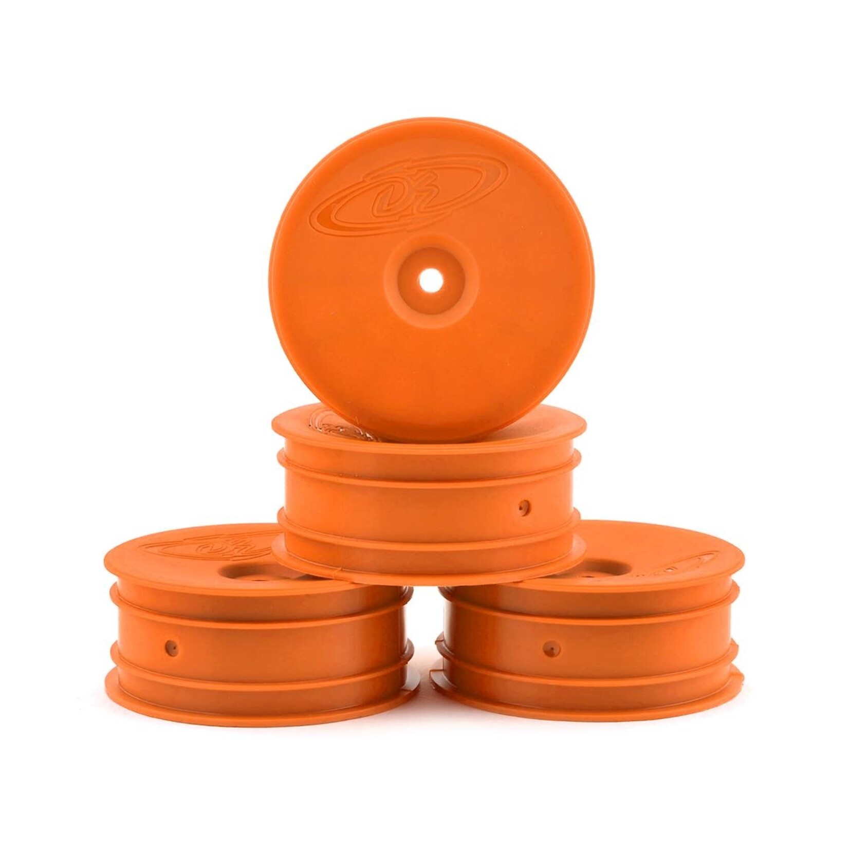 DE Racing #DER-SB4-AFO DE Racing 12mm Hex "Speedline" 2.2" 1/10 Buggy Front Wheels (4) (B6/RB6) (Orange)