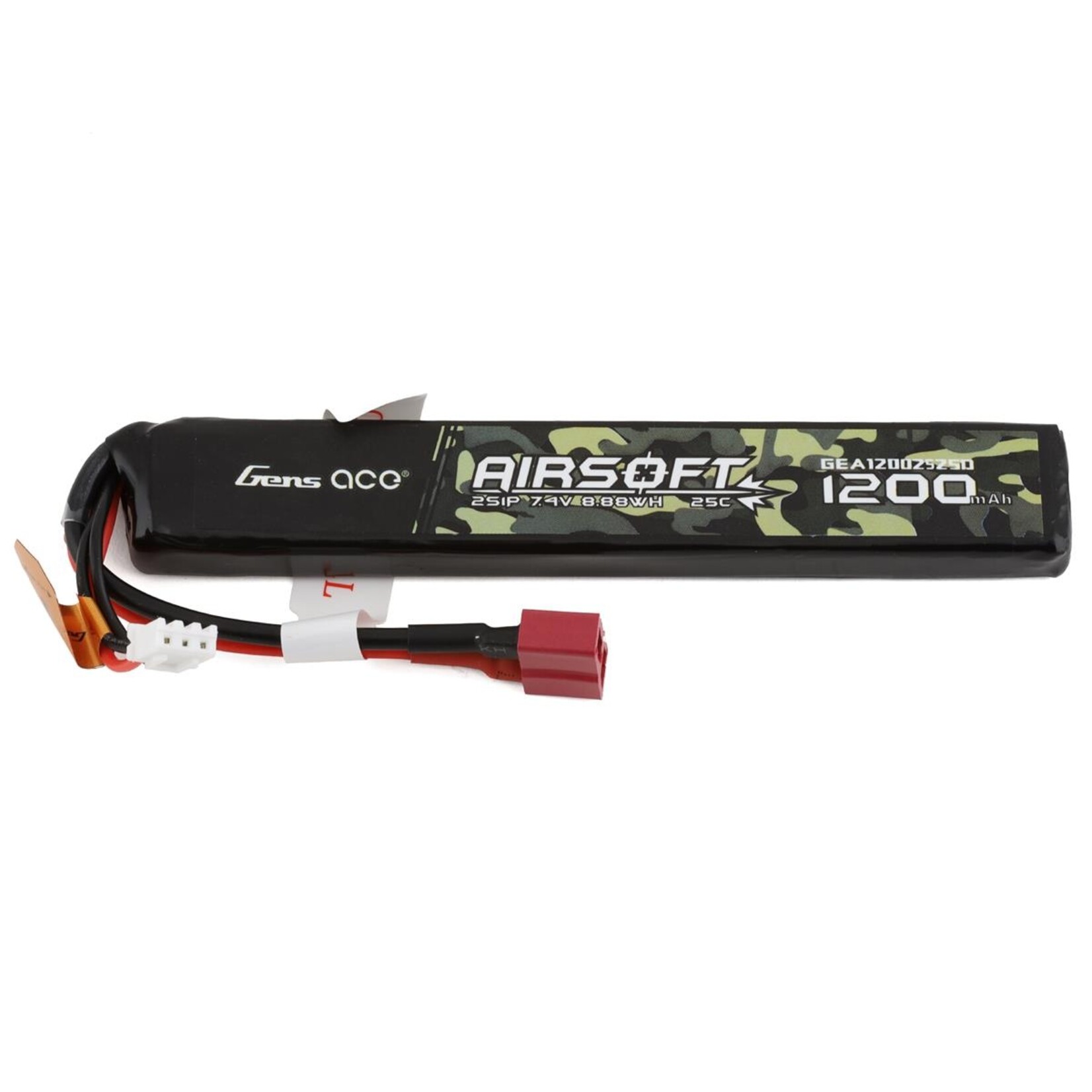 Gens Ace Summer Sale #GEA12002S25D Gens Ace 2S 25C Airsoft LiPo Battery w/Deans Plug (7.4V/1200mAh)