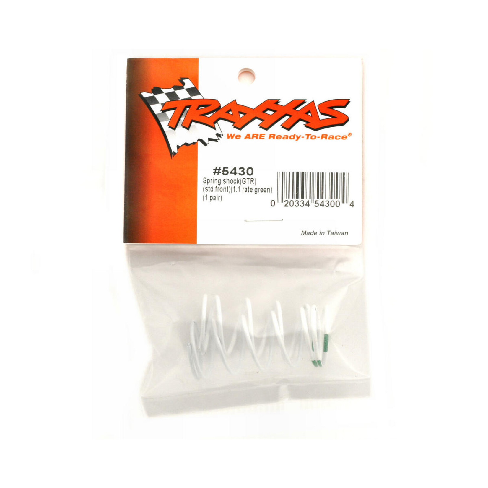 Traxxas #5430 Traxxas Front Shock Springs (Green - GTR 1.1) (2)