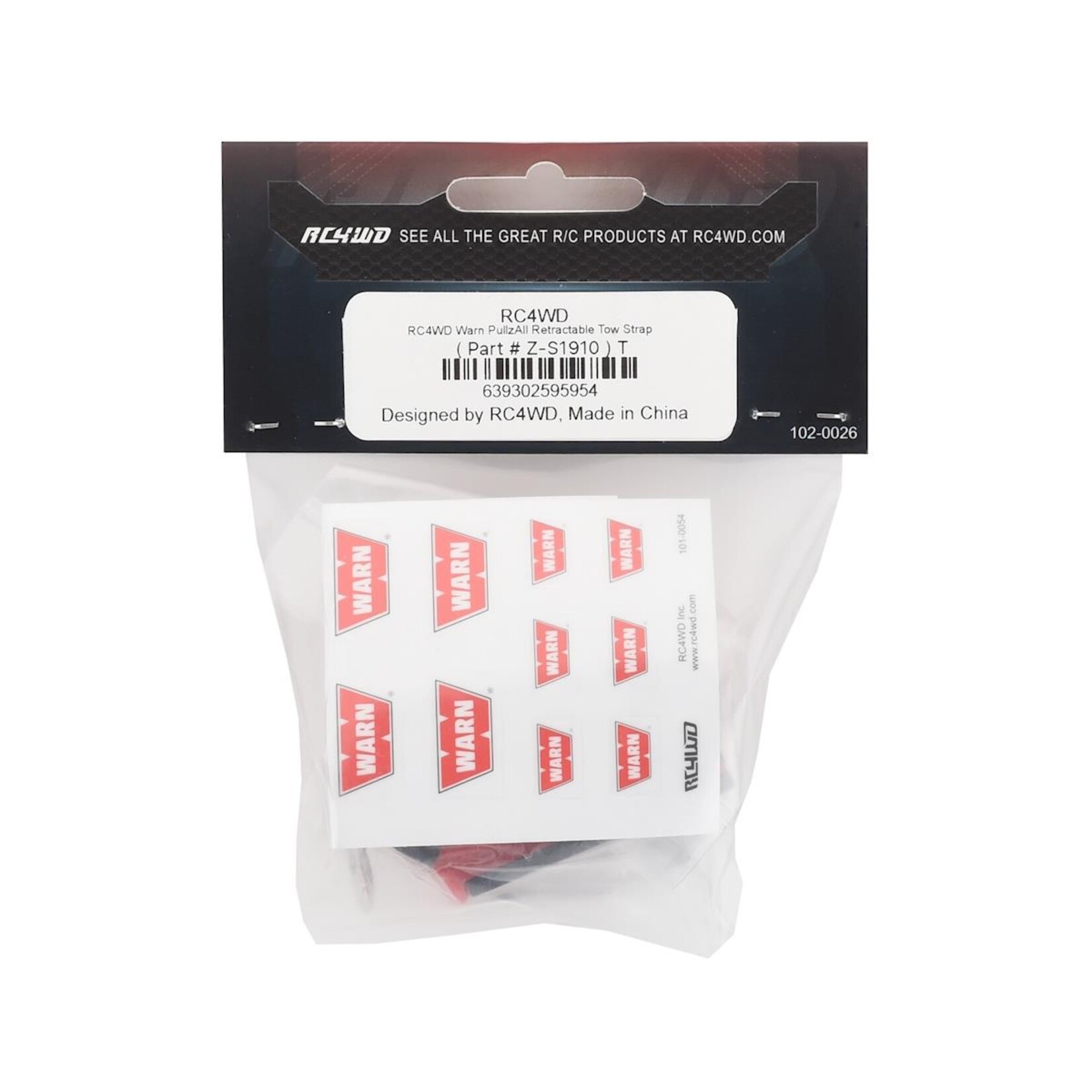 RC4WD #Z-S1910 RC4WD "Warn" 1/10 Scale PullzAll Retractable Tow Strap