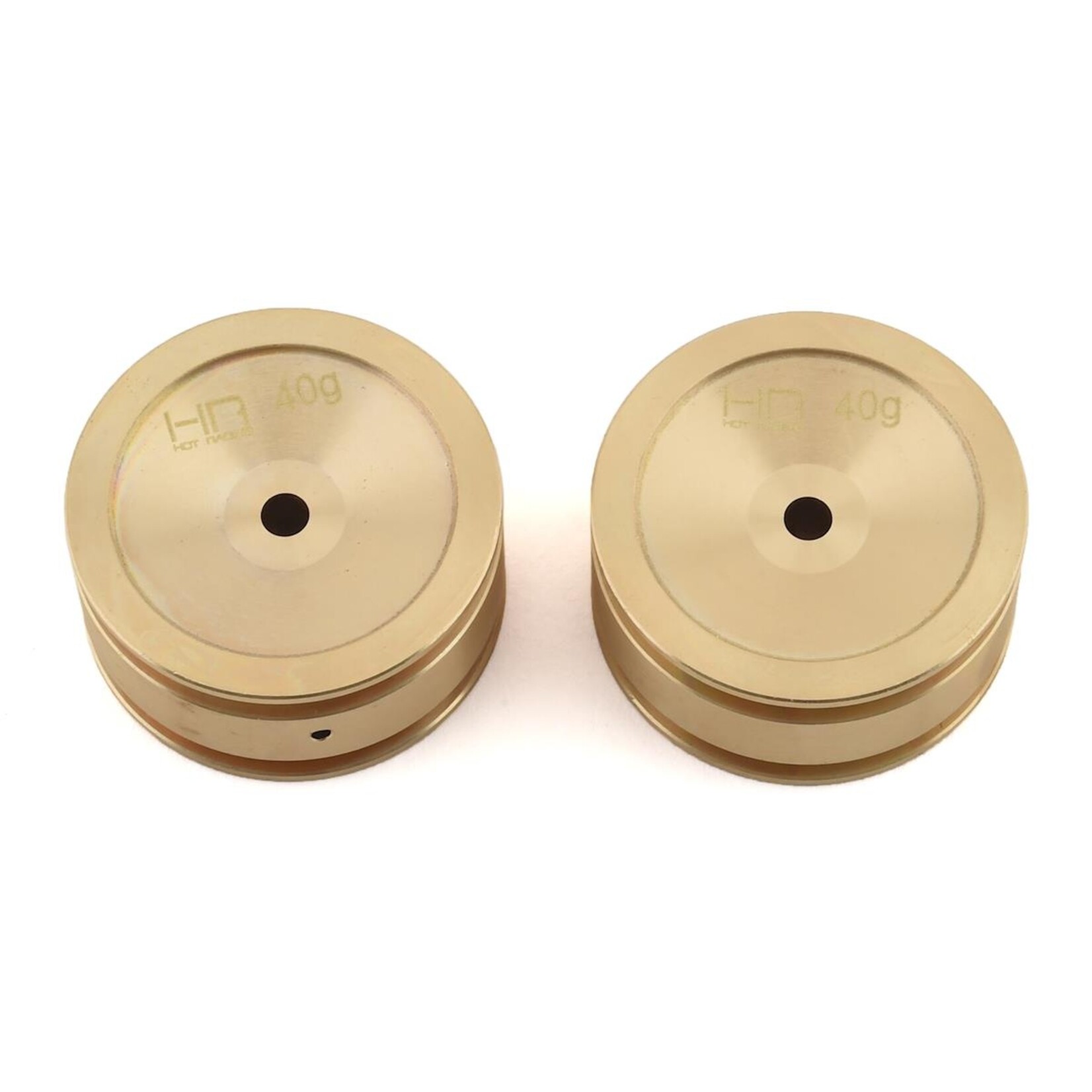 Hot Racing #SXTF265H Hot Racing Axial SCX24 Brass Wheel (2) (40g)