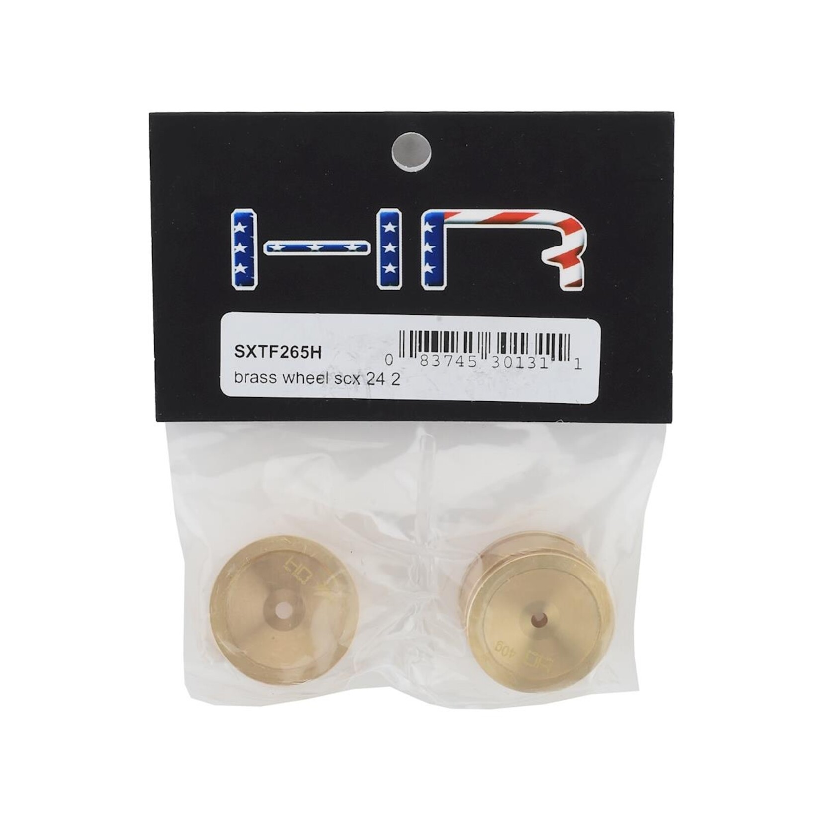Hot Racing #SXTF265H Hot Racing Axial SCX24 Brass Wheel (2) (40g)