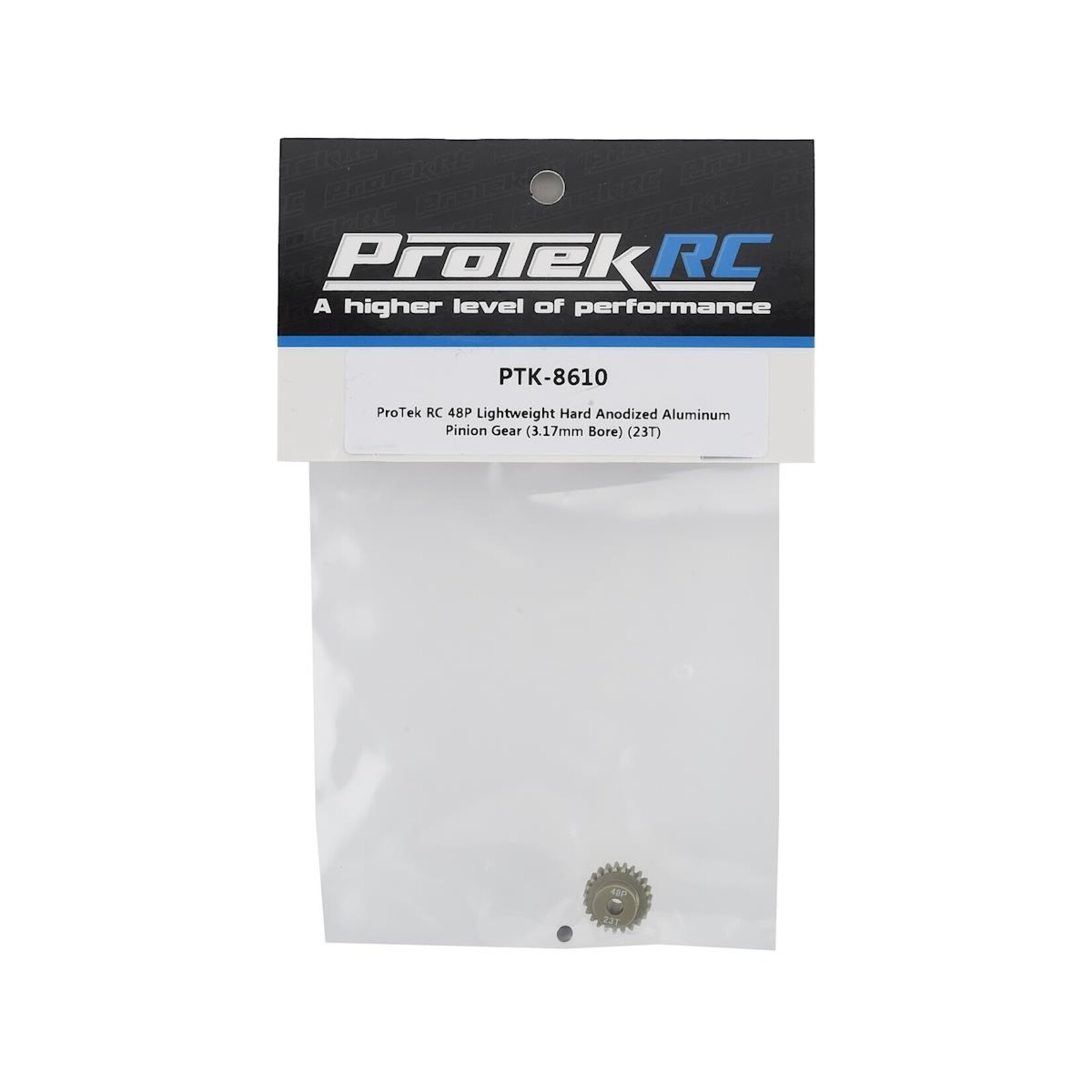 ProTek RC #PTK-8610 ProTek RC 48P Lightweight Hard Anodized Aluminum Pinion Gear (3.17mm Bore) (23T)