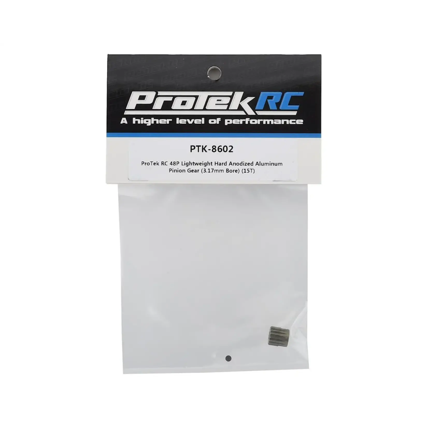 ProTek RC #PTK-8602 ProTek RC 48P Lightweight Hard Anodized Aluminum Pinion Gear (3.17mm Bore) (15T)