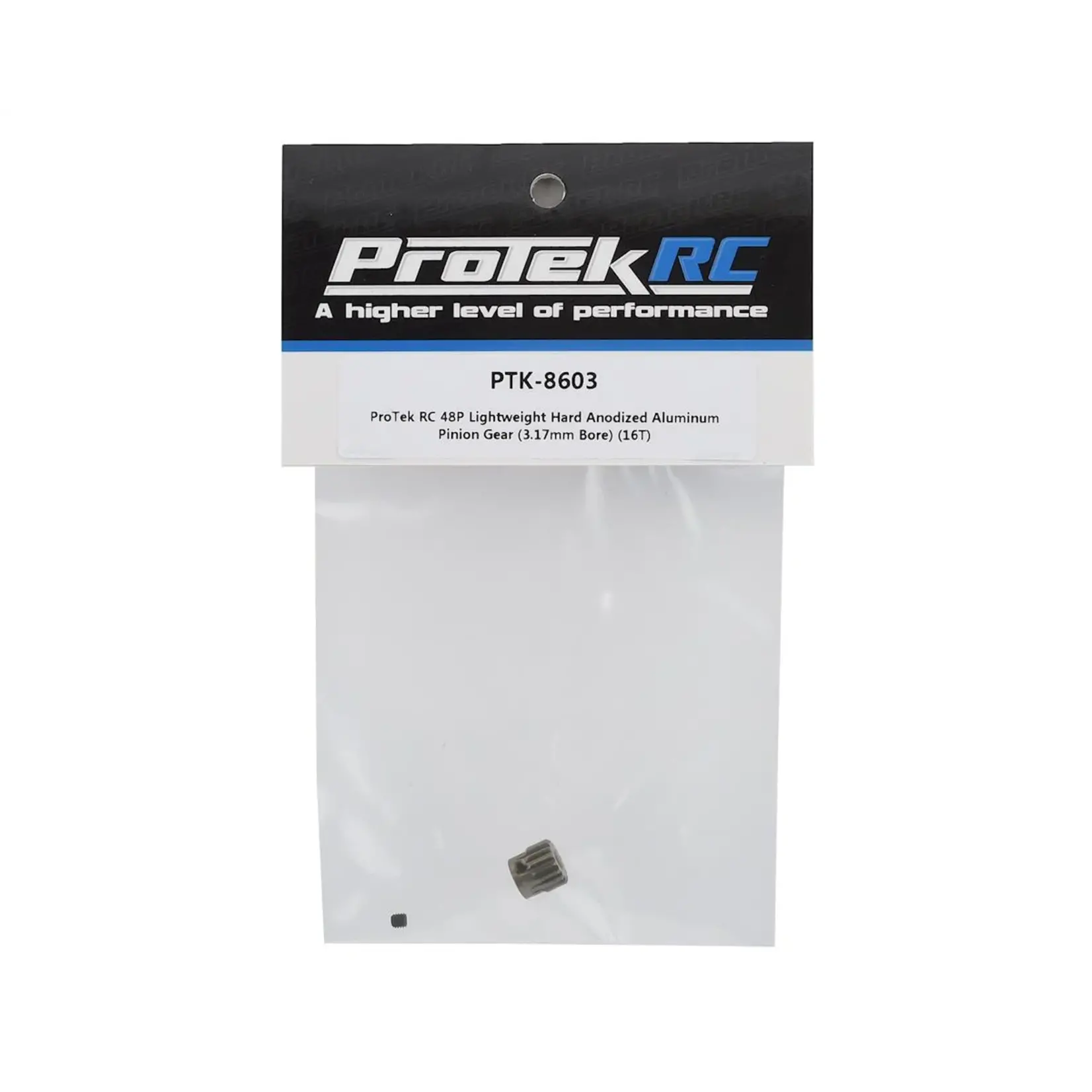ProTek RC ProTek RC 48P Lightweight Hard Anodized Aluminum Pinion Gear (3.17mm Bore) (16T) #PTK-8603