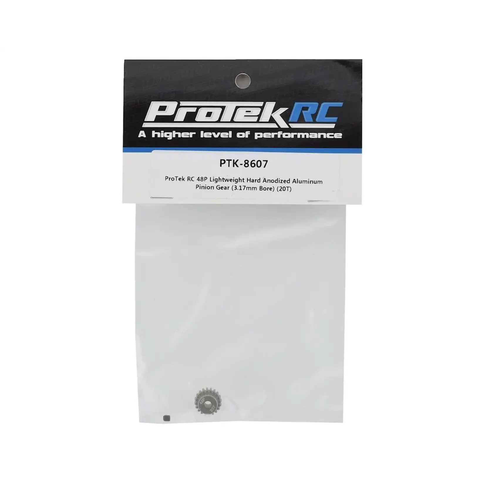 ProTek RC ProTek RC 48P Lightweight Hard Anodized Aluminum Pinion Gear (3.17mm Bore) (20T) #PTK-8607